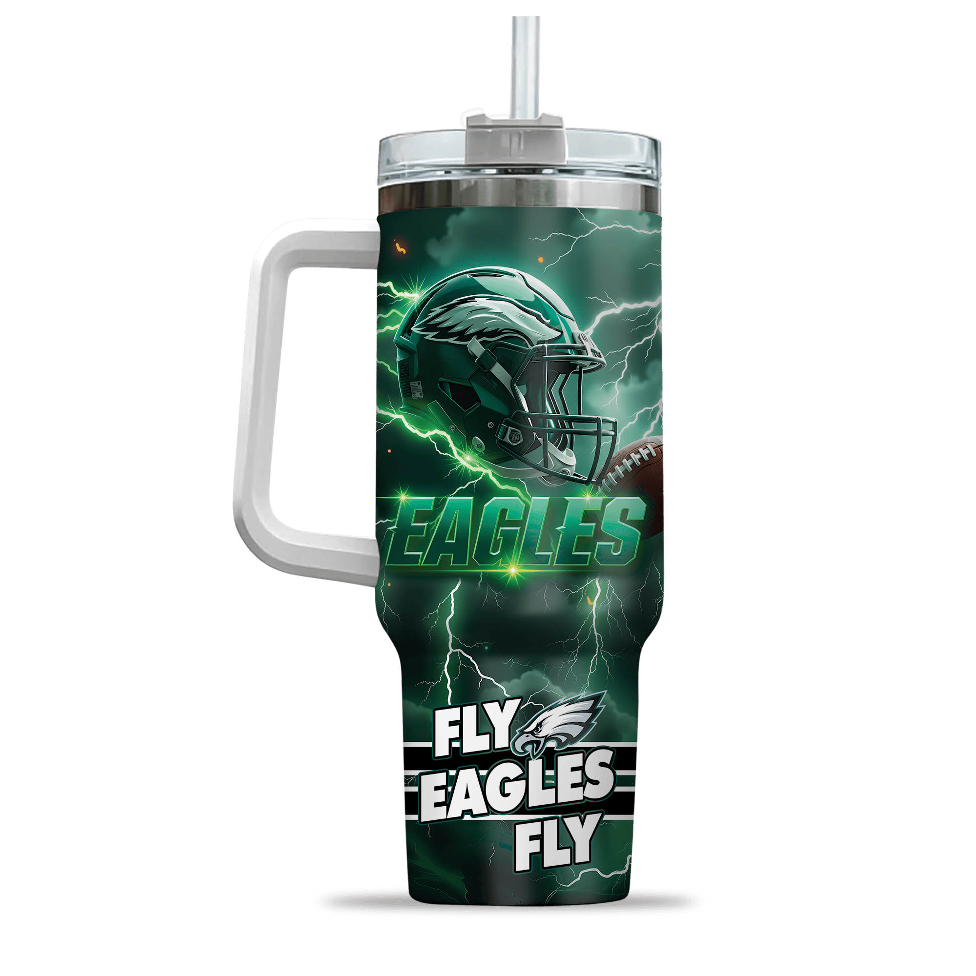 Philadelphia Eagles NFL Custom Stanley Cup 40 oz 30 oz Tumbler With Handle