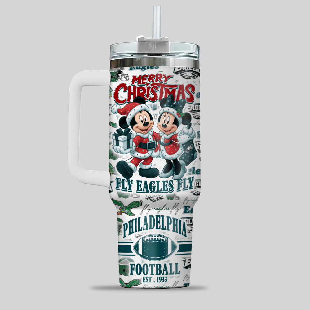 Philadelphia Eagles NFL Custom Stanley Cup 40 oz 30 oz Tumbler With Handle