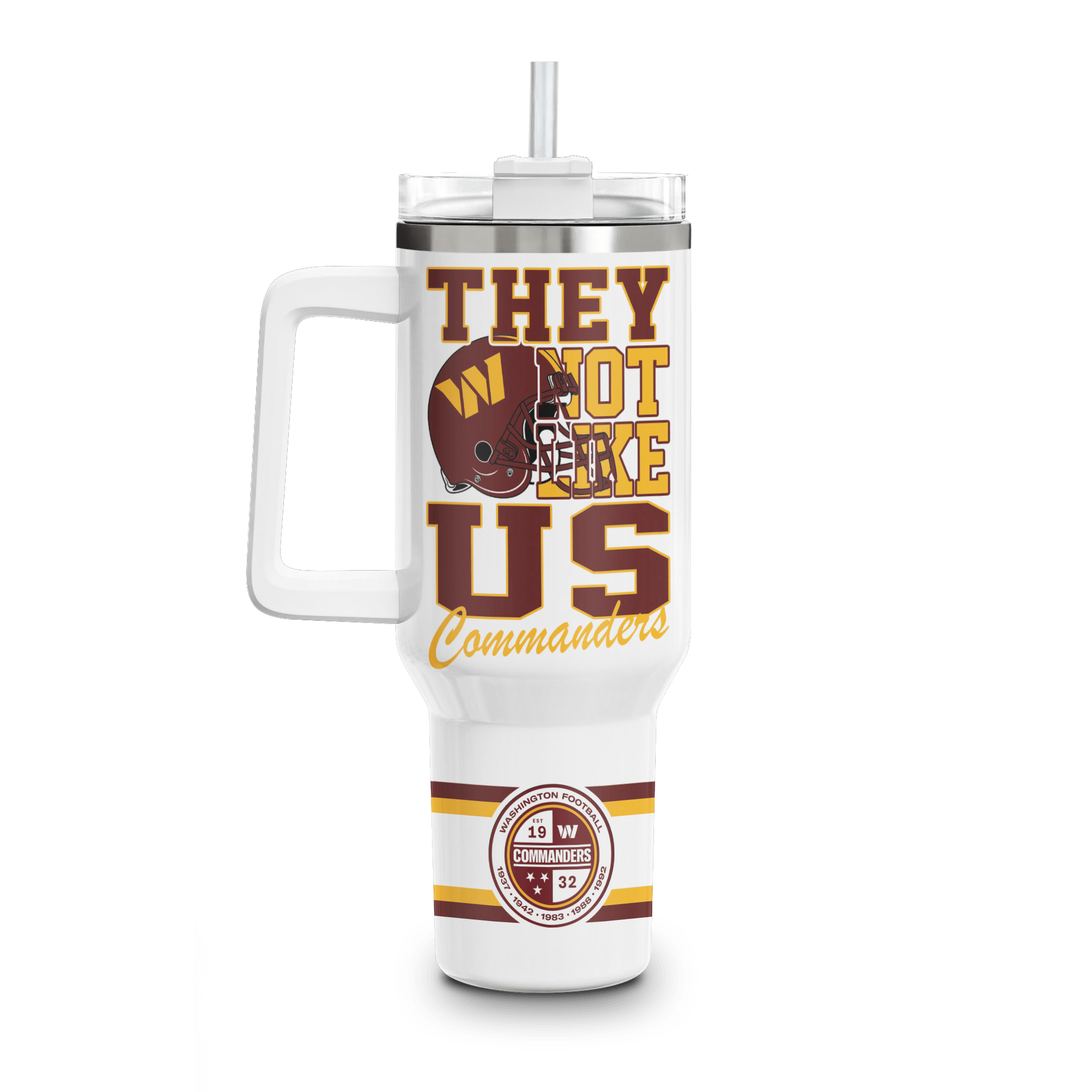 Washington Commanders NFL Custom Stanley Cup 40 oz 30 oz Tumbler With Handle