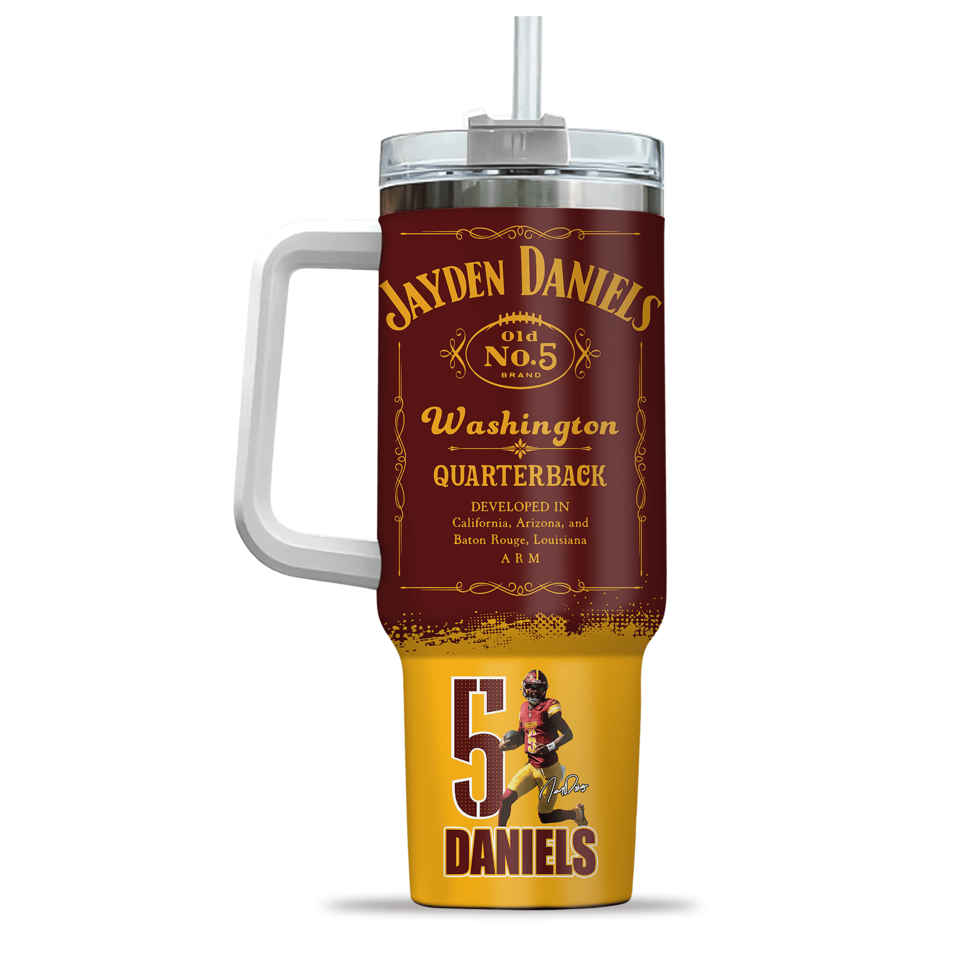 Washington Commanders NFL Custom Stanley Cup 40 oz 30 oz Tumbler With Handle