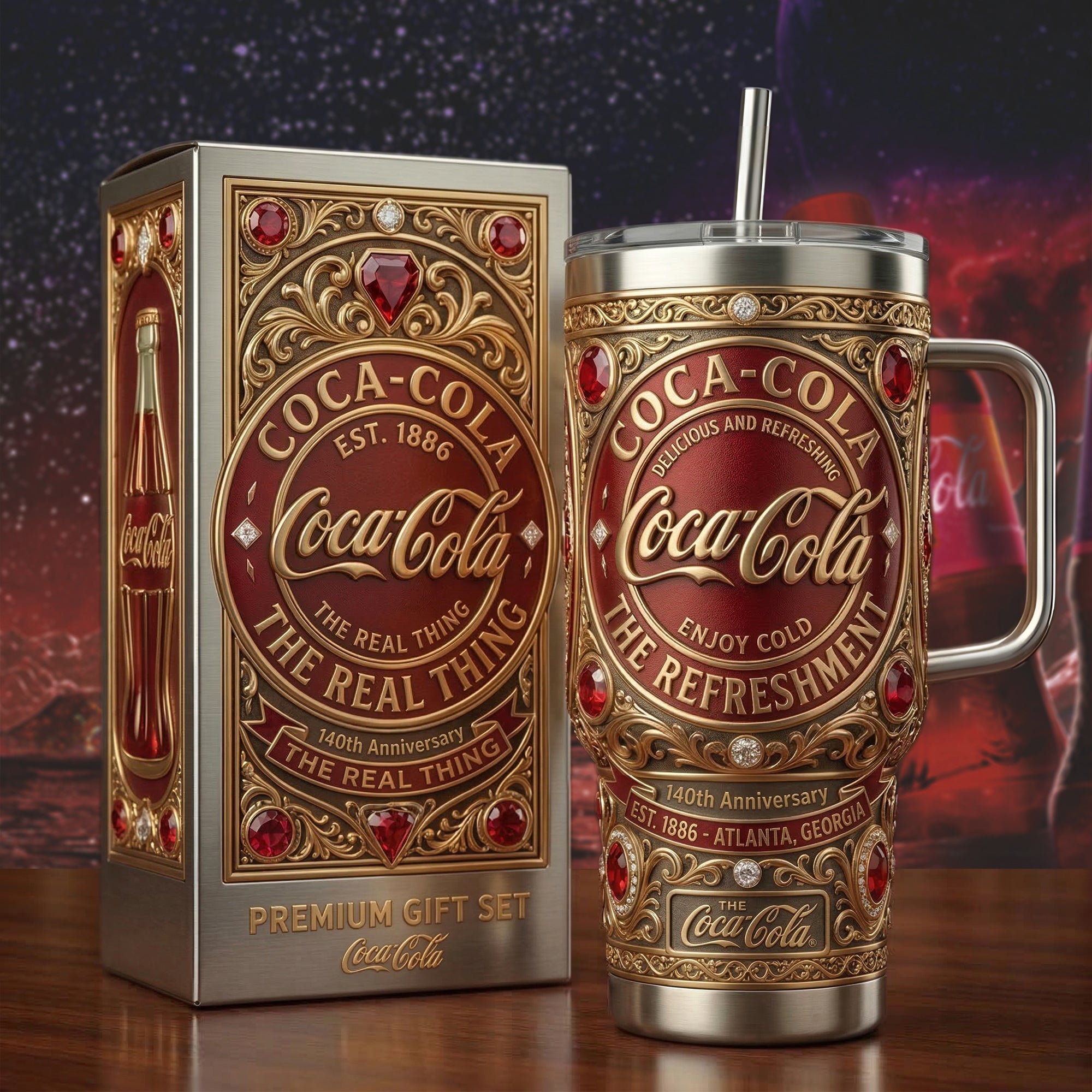 Coca Cola Custom Stanley Cup 40 oz 30 oz Tumbler With Handle