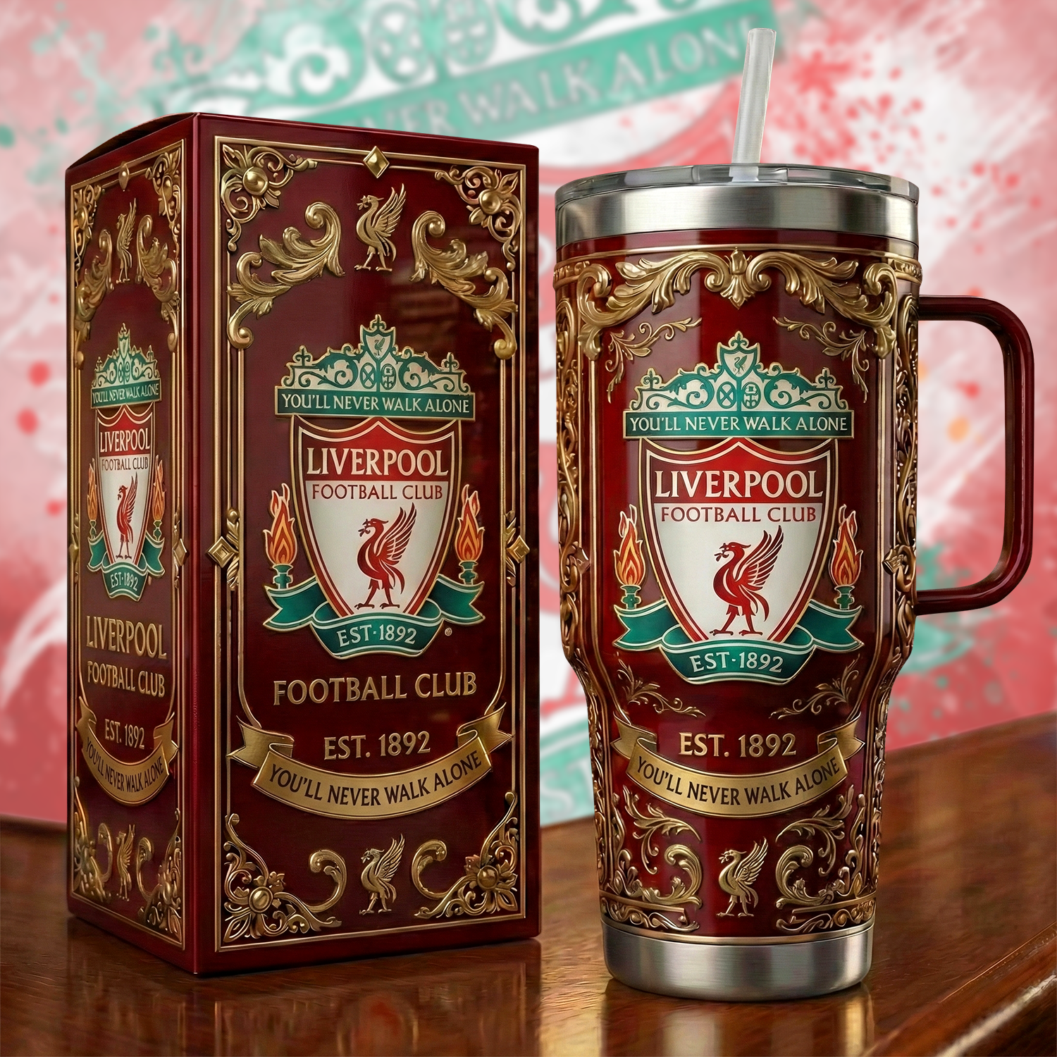 Liverpool FC 2026 Custom Stanley Cup 40 oz 30 oz Tumbler With Handle