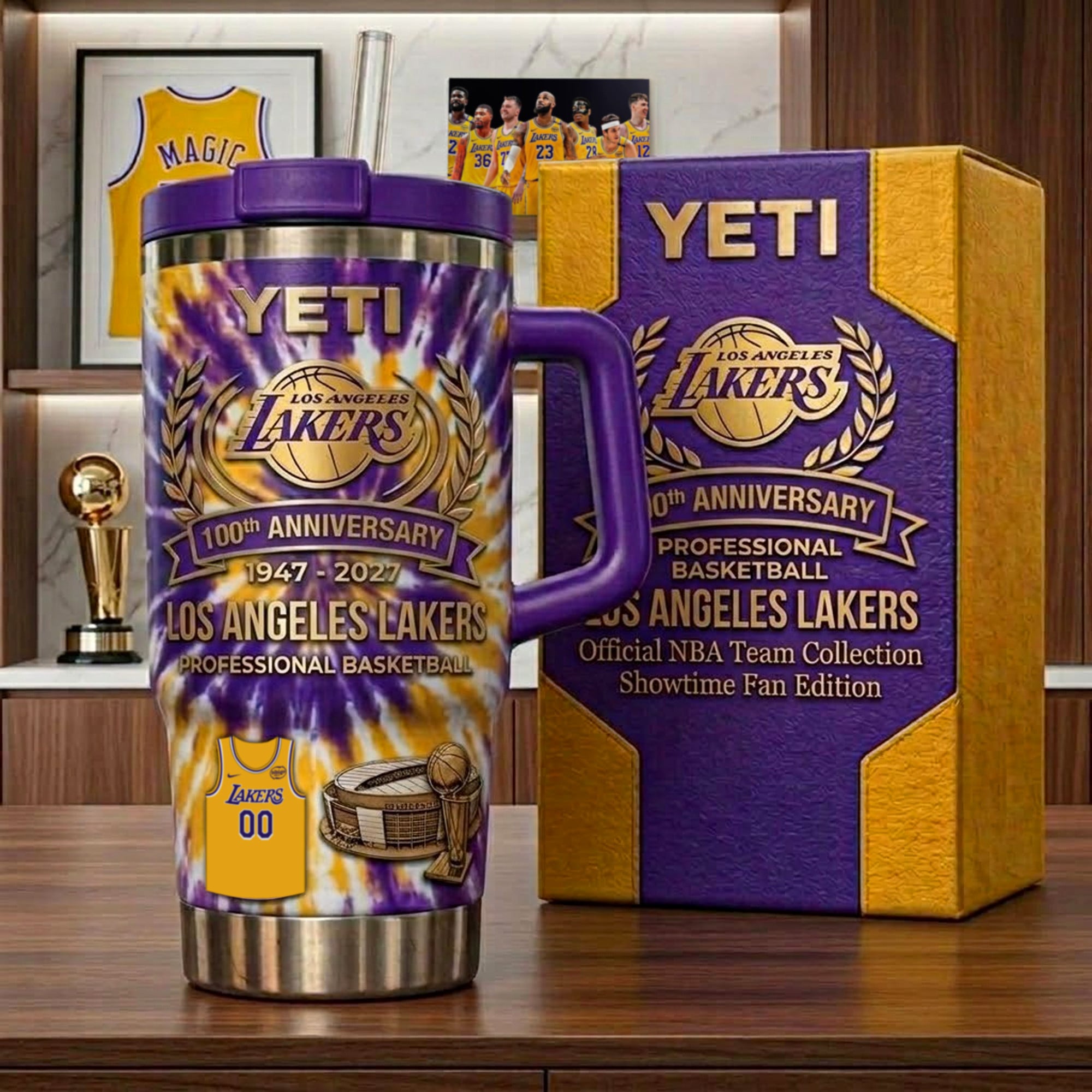 Los Angeles Lakers NBA Custom Stanley Cup 40 oz 30 oz Tumbler With Handle