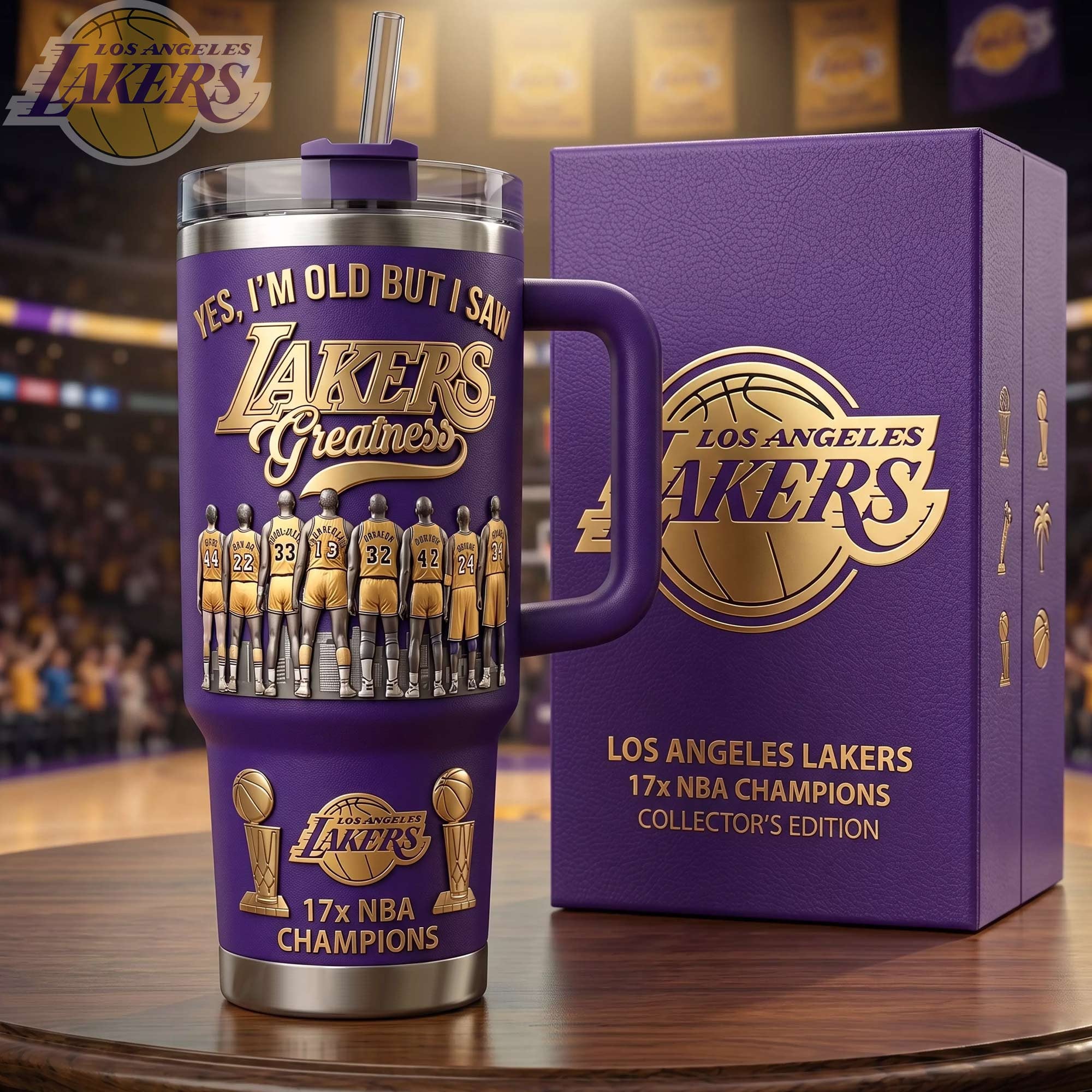 Los Angeles Lakers NBA Custom Stanley Cup 40 oz 30 oz Tumbler With Handle