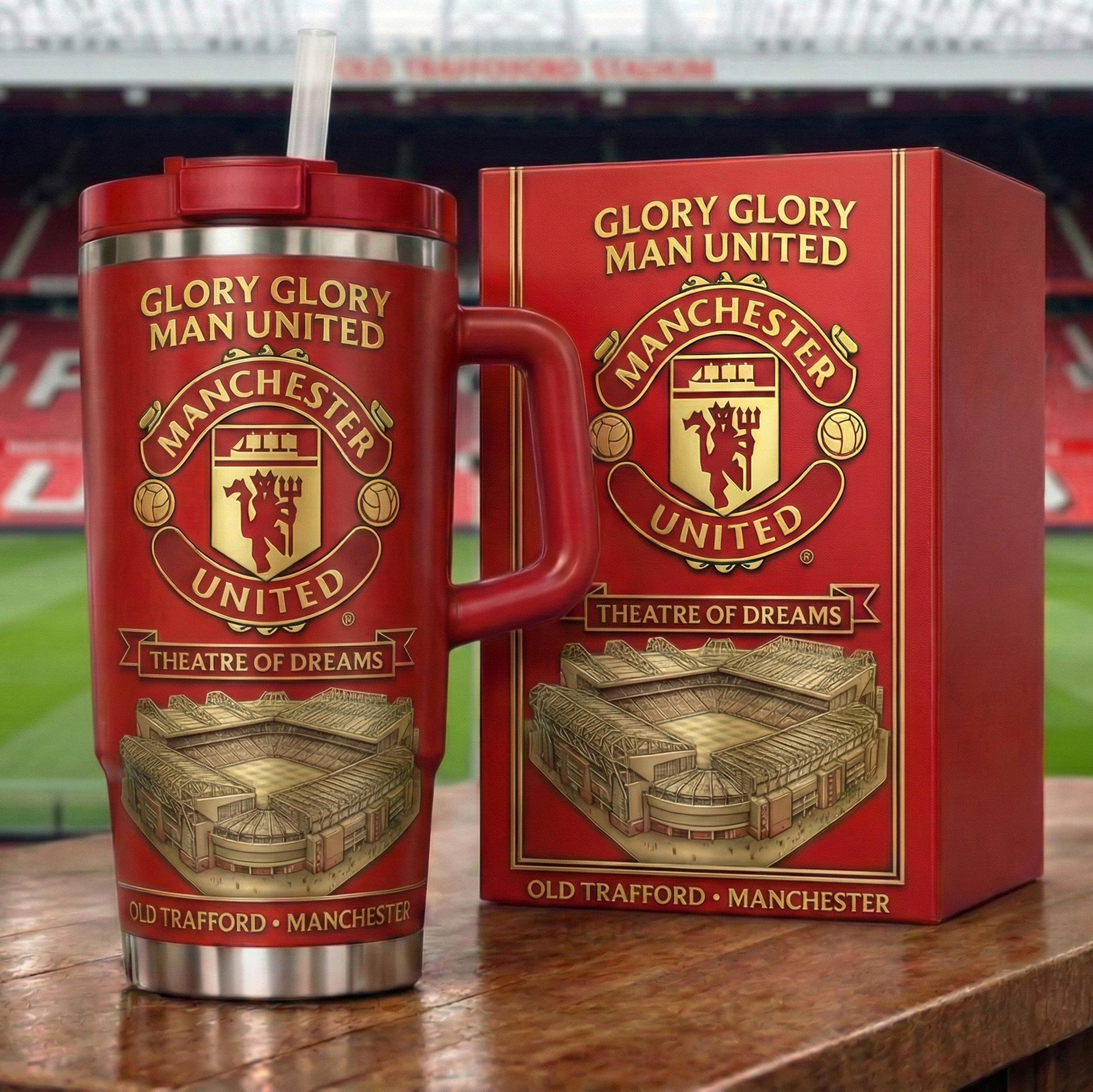Manchester United FC 2026 Custom Stanley Cup 40 oz 30 oz Tumbler With Handle