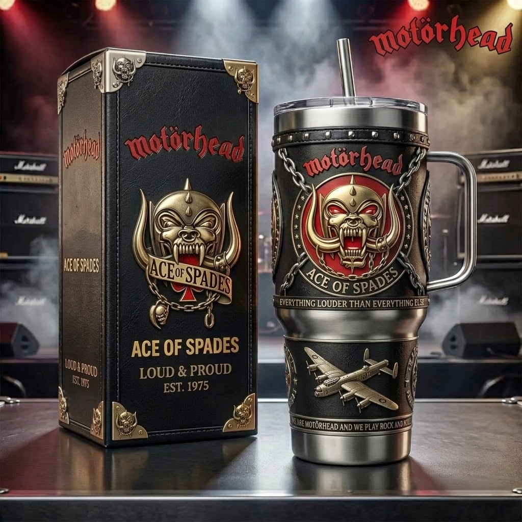 Motorhead Music Custom Stanley Cup 40 oz 30 oz Tumbler With Handle