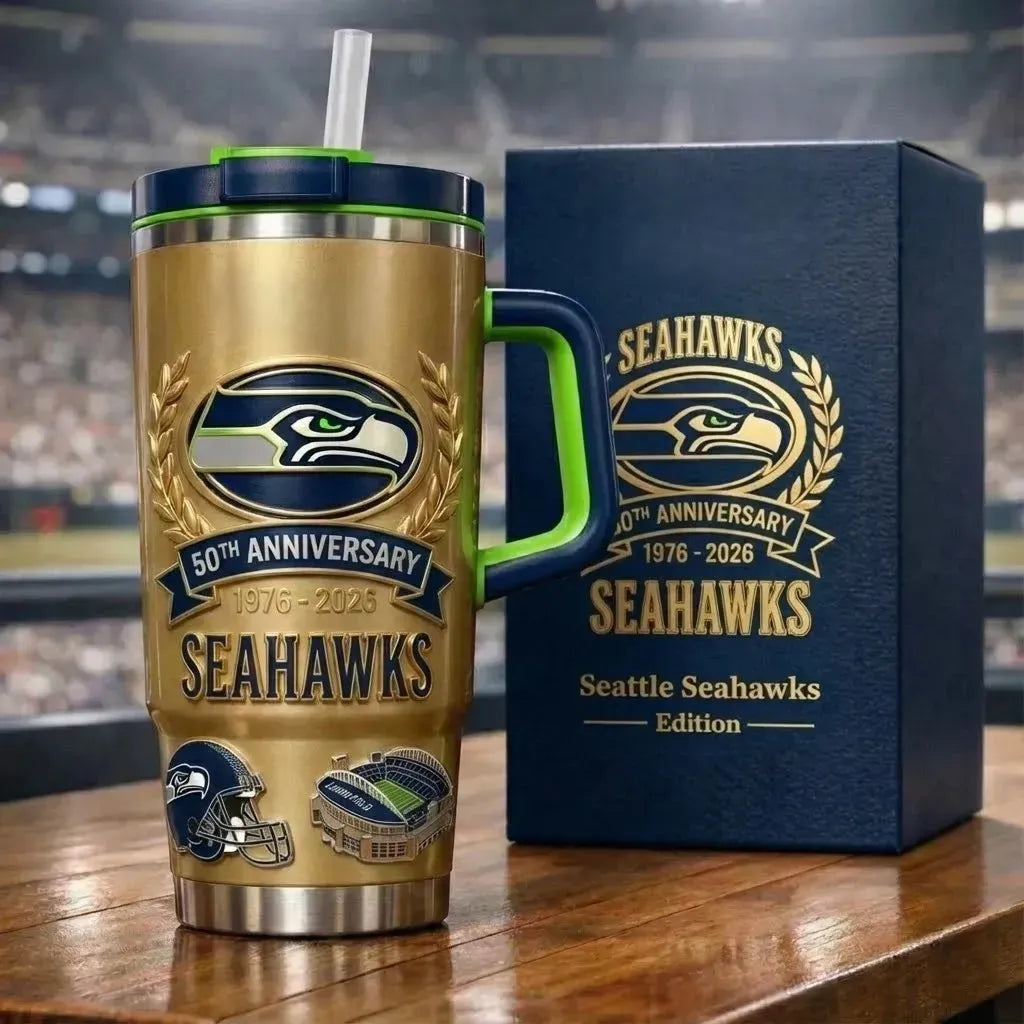 Seattle Seahawks NFL Custom Stanley Cup 40 oz 30 oz Tumbler With Handle
