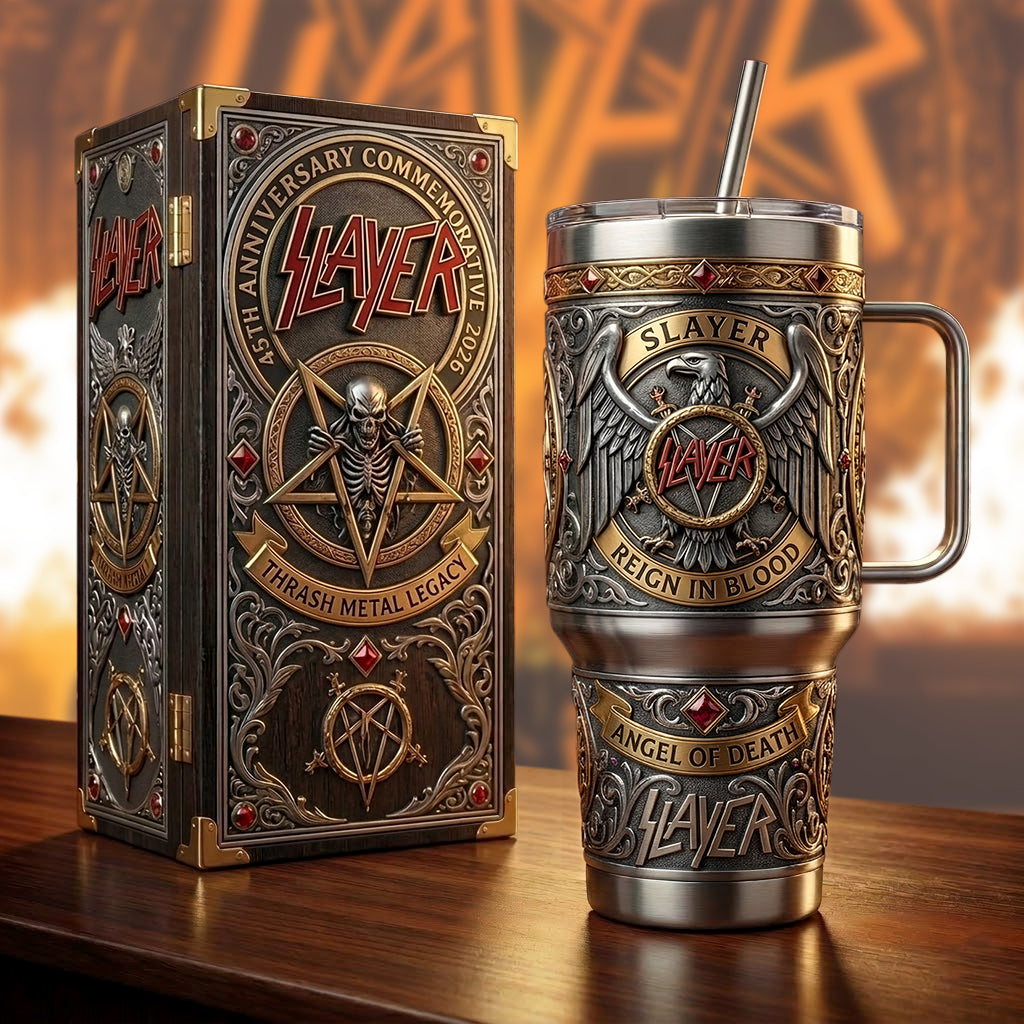 Slayer Reign In Blood Custom Stanley Cup 40 oz 30 oz Tumbler With Handle