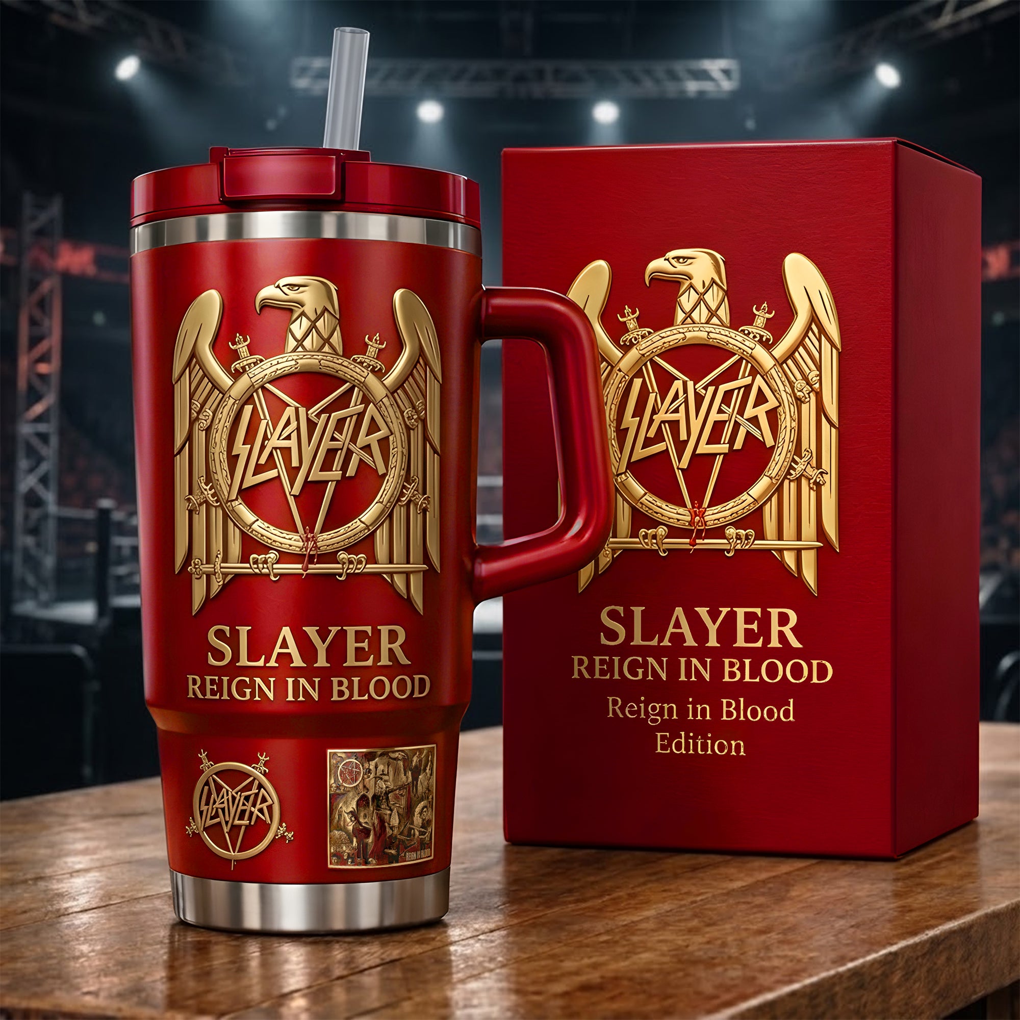 Slayer Reign In Blood Custom Stanley Cup 40 oz 30 oz Tumbler With Handle