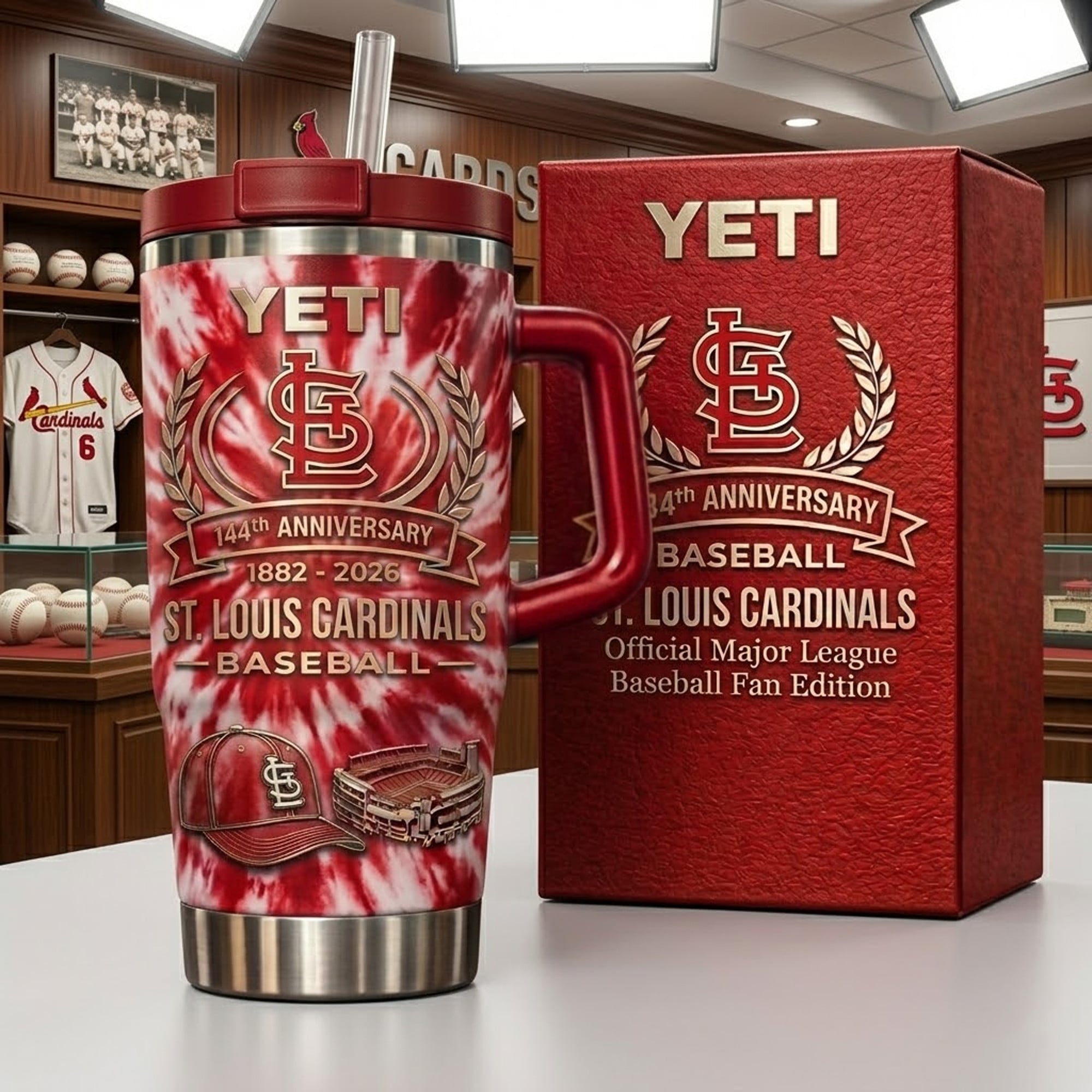 St. Louis Cardinals MLB Custom Stanley Cup 40 oz 30 oz Tumbler With Handle