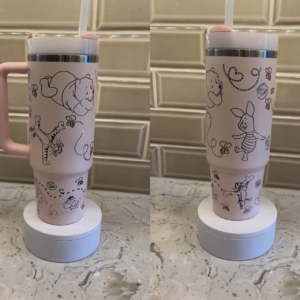Winnie The Pooh Cartoon Custom Stanley Cup 40 oz 30 oz Tumbler With Handle