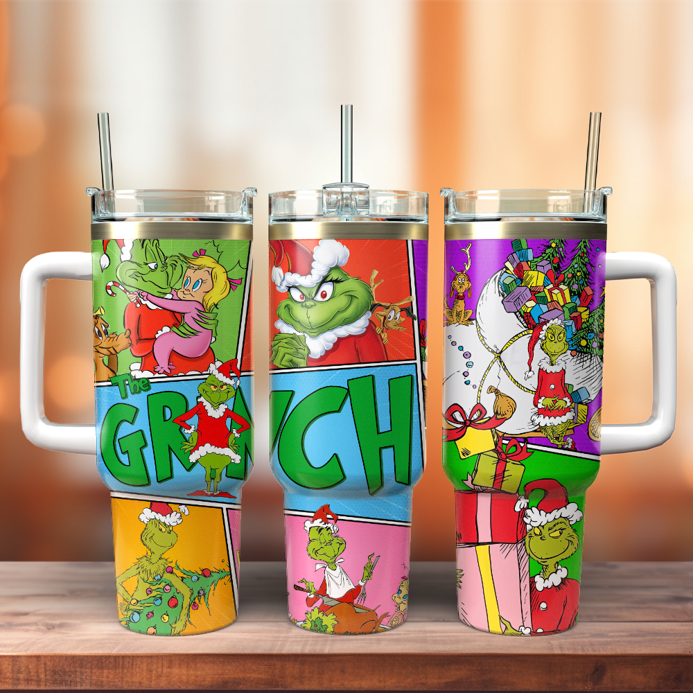 The Grinch Movies Christmas Custom Stanley Cup 40 oz 30 oz Tumbler With Handle