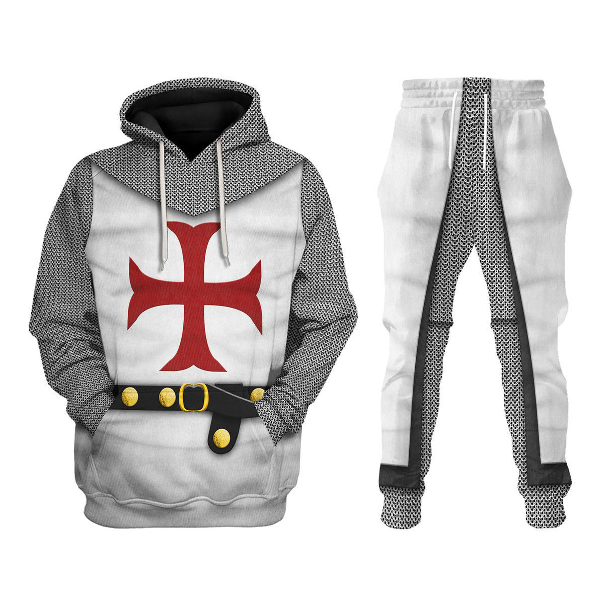 1189-1192 English Templar Knights Costume Hoodie Sweatshirt T-Shirt Sweatpants Tracksuit - Stormmerch Exclusive