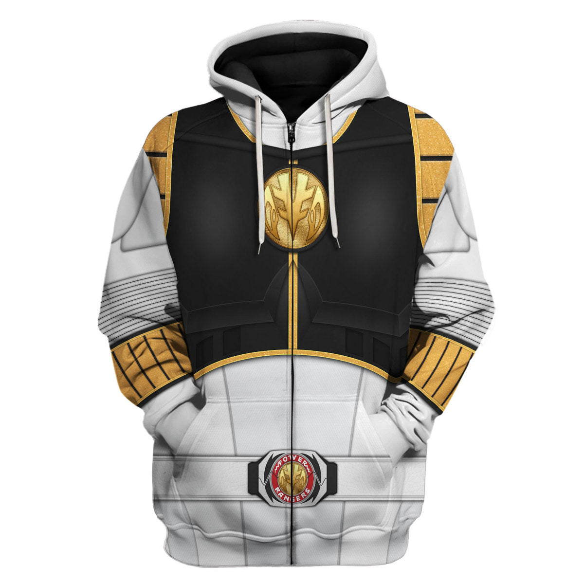 1995 White Ranger Mighty Morphin Hoodies Sweatshirt T-shirt Hawaiian Tracksuit - Stormmerch Exclusive