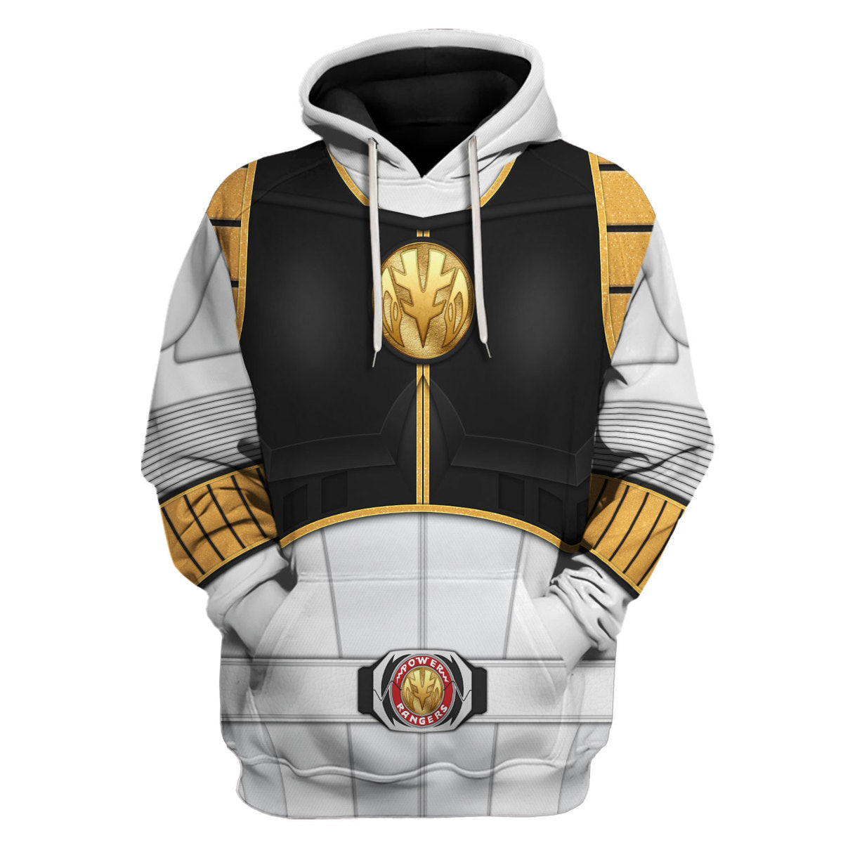 1995 White Ranger Mighty Morphin Hoodies Sweatshirt T-shirt Hawaiian Tracksuit - Stormmerch Exclusive