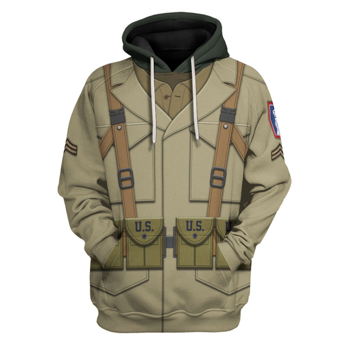 442nd Infantry Regiment Corporal Costume Hoodie Sweatshirt T-Shirt Sweatpants Tracksuit - Stormmerch Exclusive