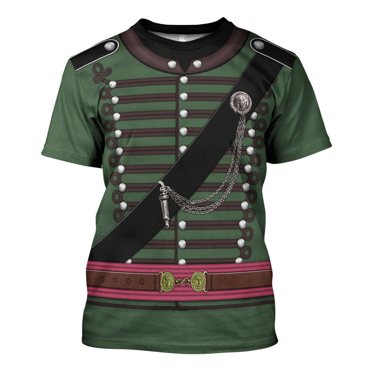 95th Rifles Uniform British Army Captain All Over Print Hoodie Sweatshirt T-Shirt Tracksuit - Stormmerch Exclusive