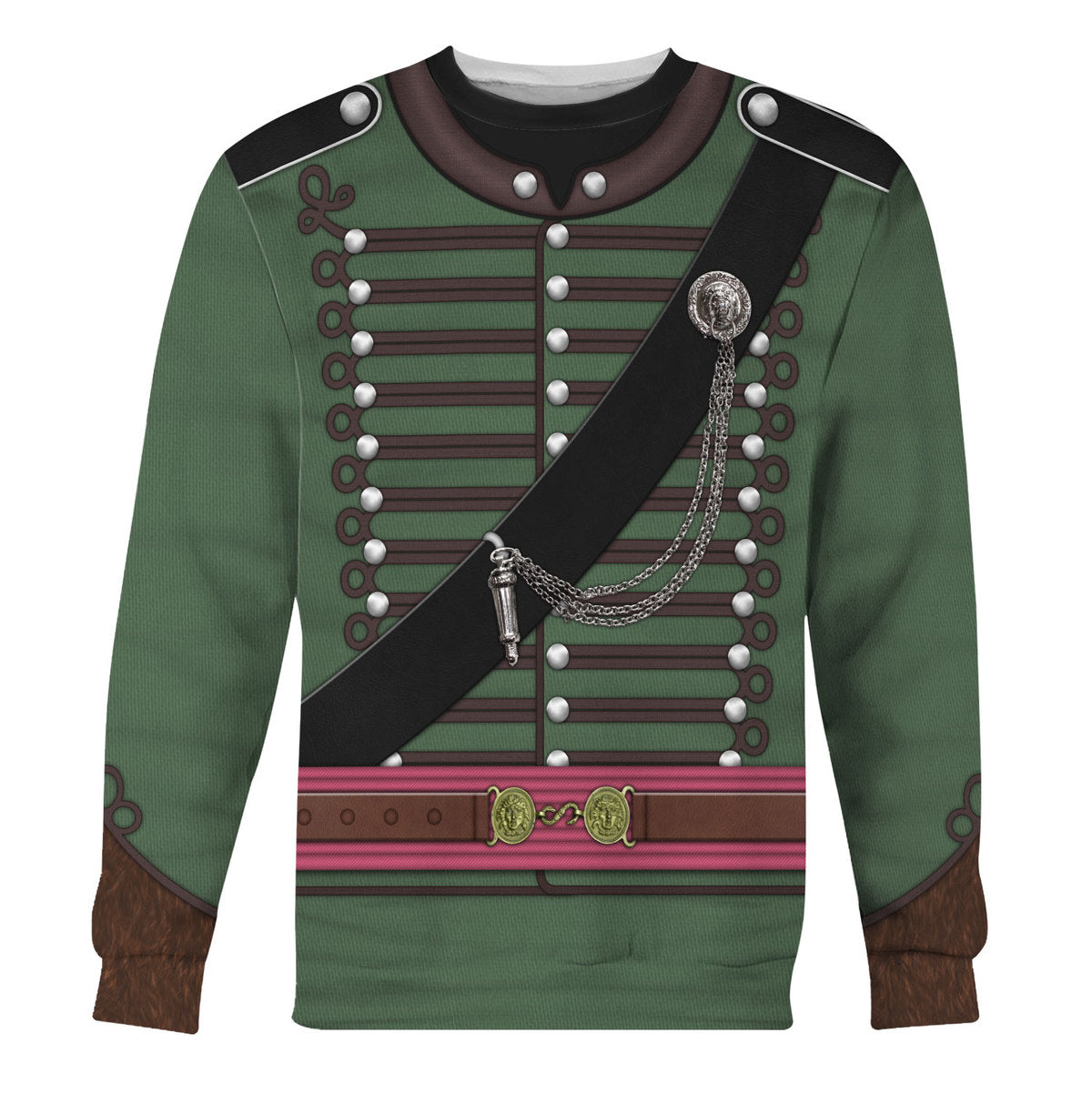95th Rifles Uniform British Army Captain All Over Print Hoodie Sweatshirt T-Shirt Tracksuit - Stormmerch Exclusive