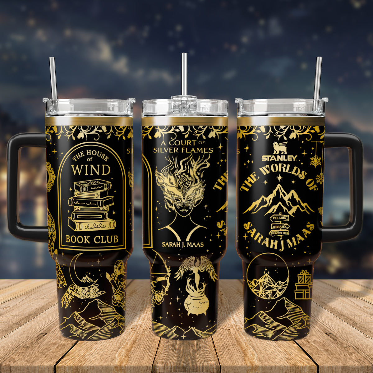 A Court Of Thorns And Roses Book Custom Stanley Cup 40 oz 30 oz Tumbler With Handle