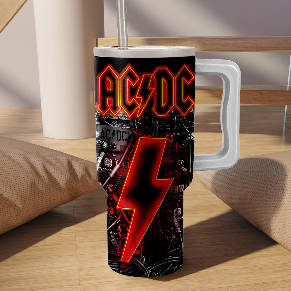AC/DC Rock Band Music Custom Stanley Cup 40 oz 30 oz Tumbler With Handle