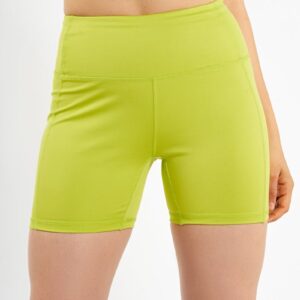 Acid Lime Gym Sport Workout Basic Shorts