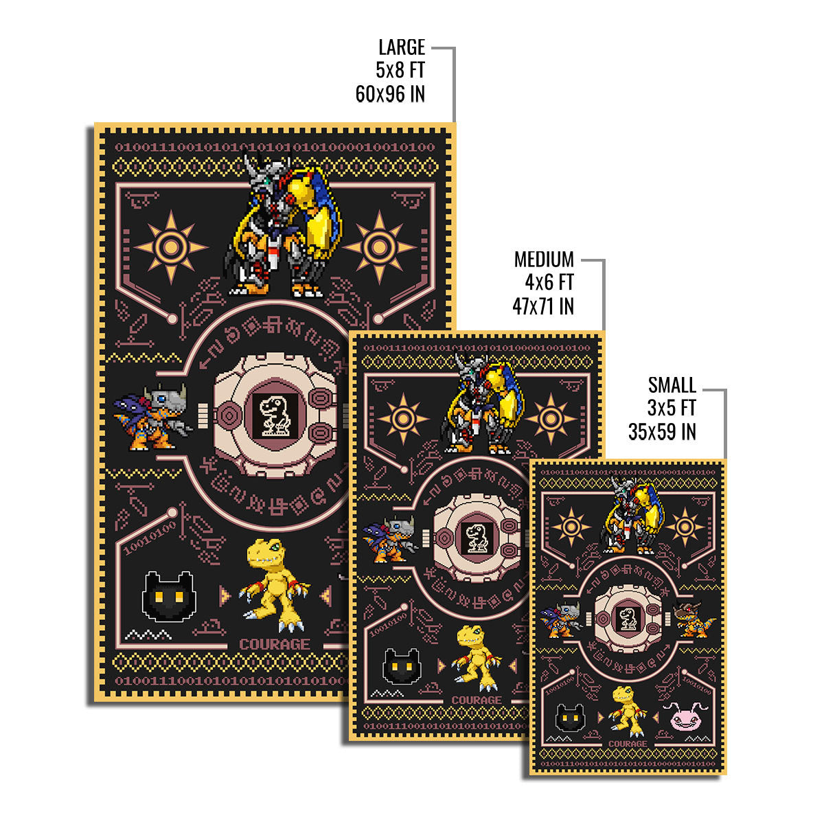 Agumon Digimon Rug Evolution - Stormmerch Exclusive
