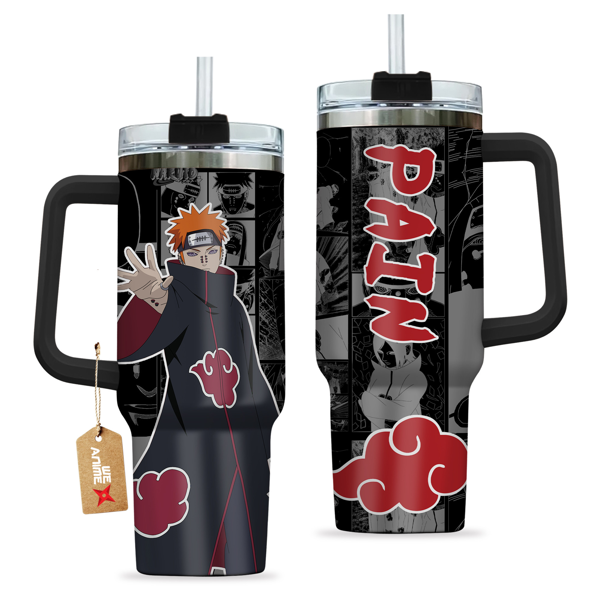 Akatsuki Pain Naruto Anime Custom Stanley Cup 40 oz 30 oz Tumbler With Handle