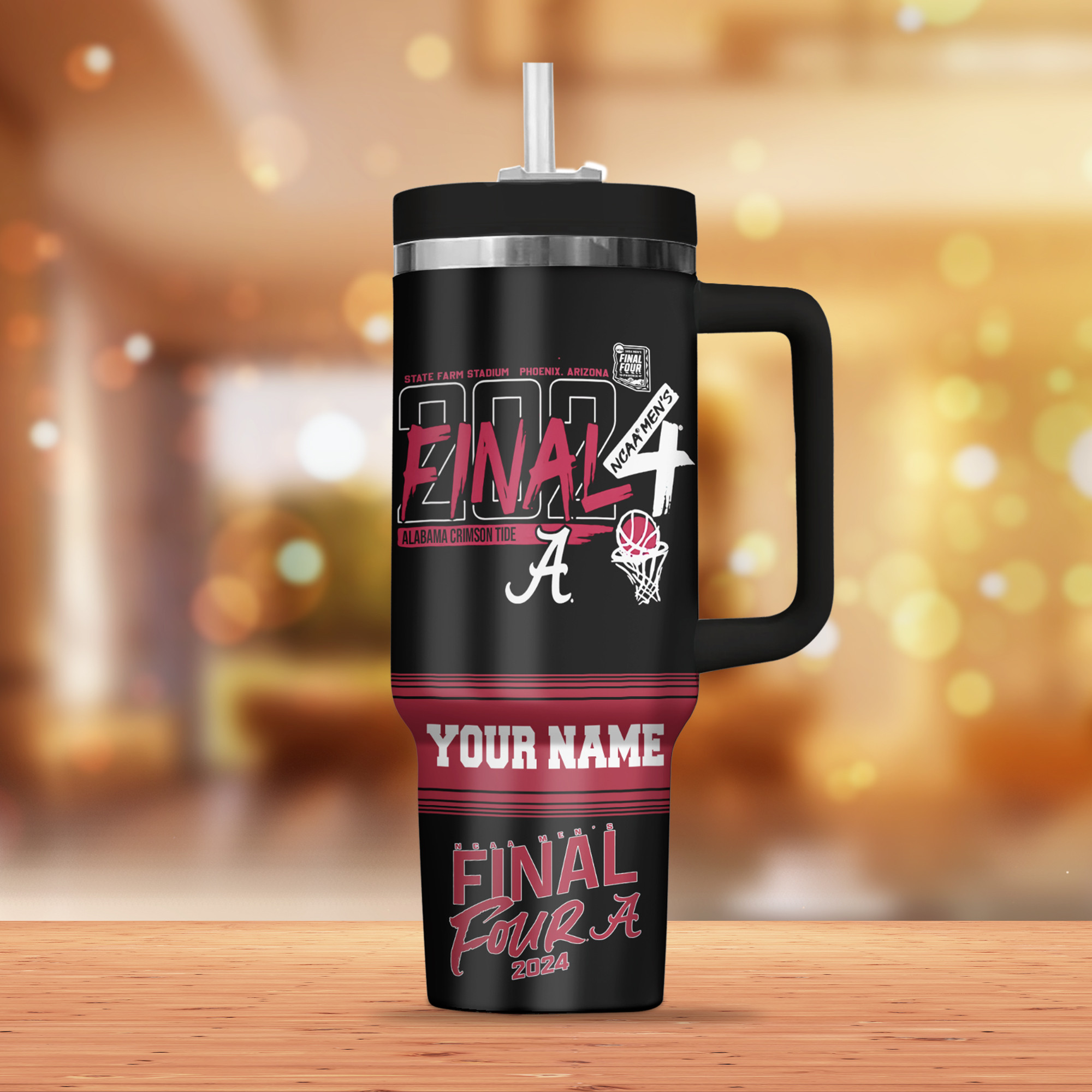 Alabama Crimson Tide football NCAA Custom Stanley Cup 40 oz 30 oz Tumbler With Handle