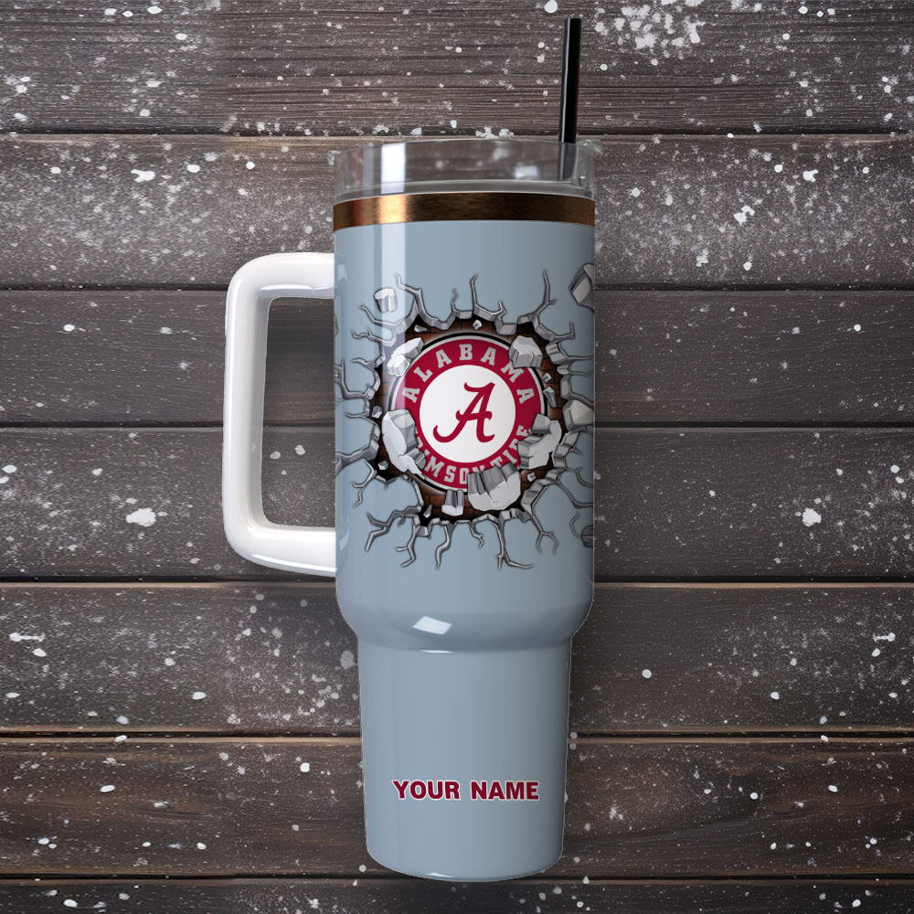 Alabama Crimson Tide Football NCAA Sport Custom Stanley Cup 40 oz 30 oz Tumbler With Handle