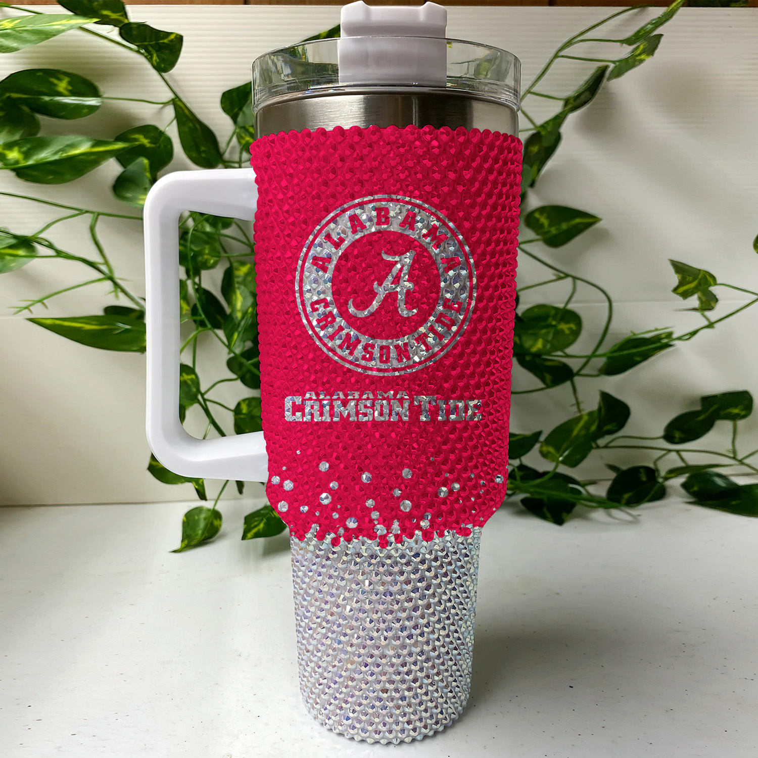 Alabama Crimson Tide NCAA Custom Stanley Cup 40 oz 30 oz Tumbler With Handle