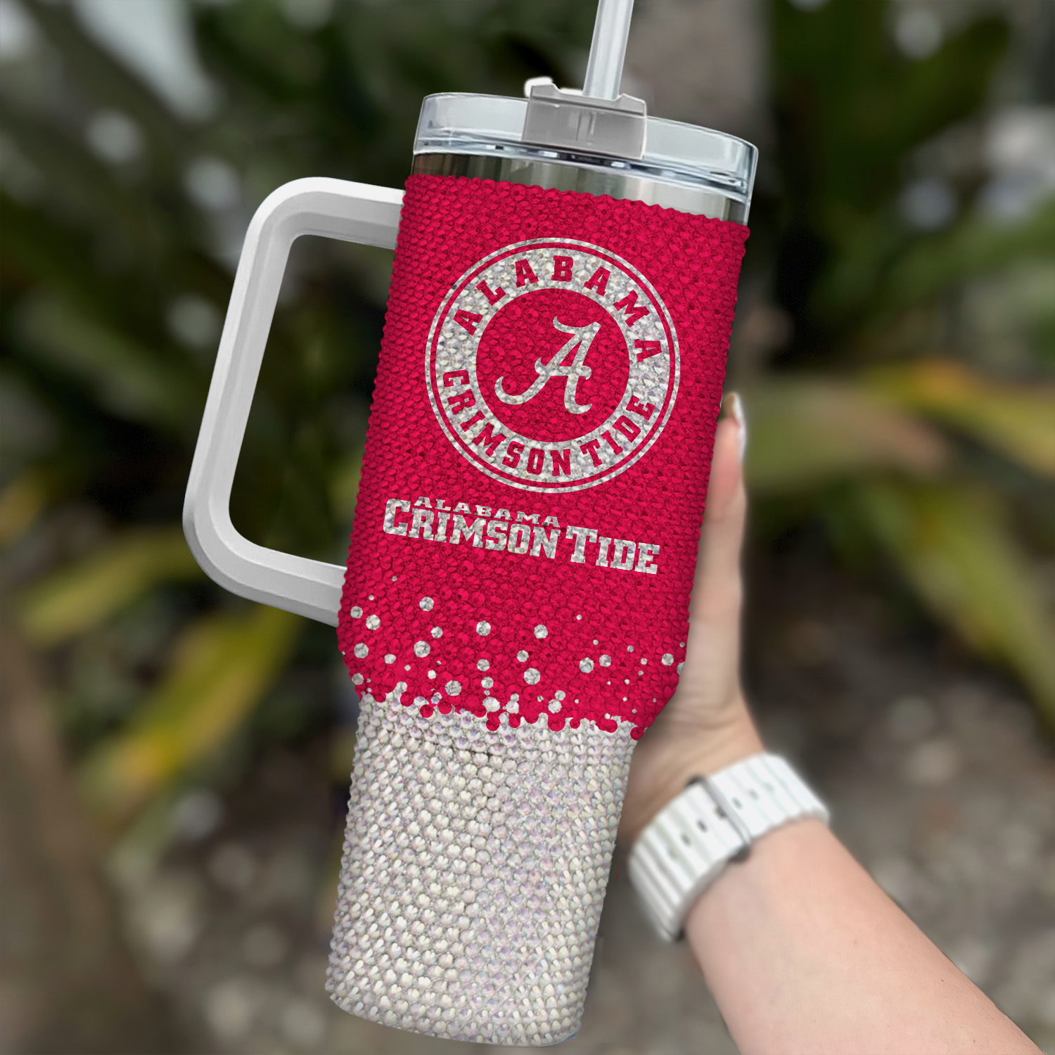 Alabama Crimson Tide NCAA Custom Stanley Cup 40 oz 30 oz Tumbler With Handle