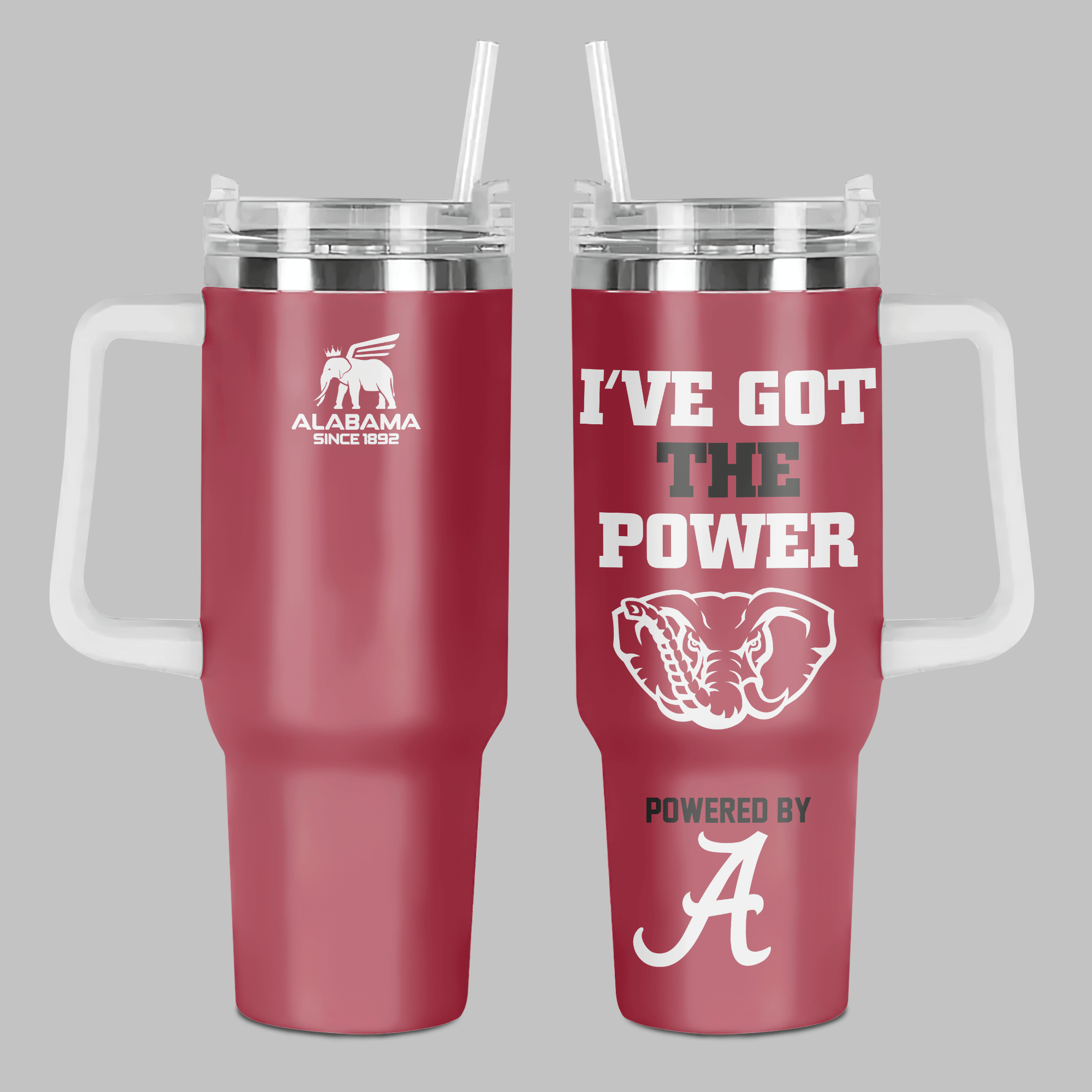 Alabama Crimson Tide NCAA Custom Stanley Cup 40 oz 30 oz Tumbler With Handle
