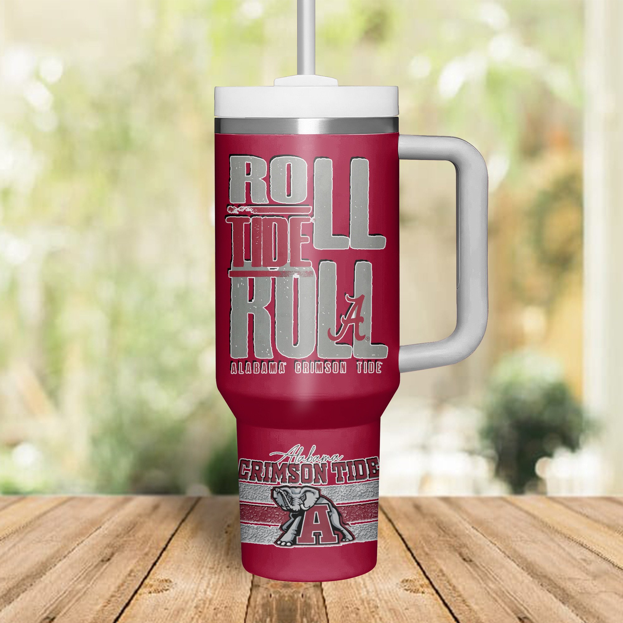Alabama Crimson Tide NCAA Custom Stanley Cup 40 oz 30 oz Tumbler With Handle