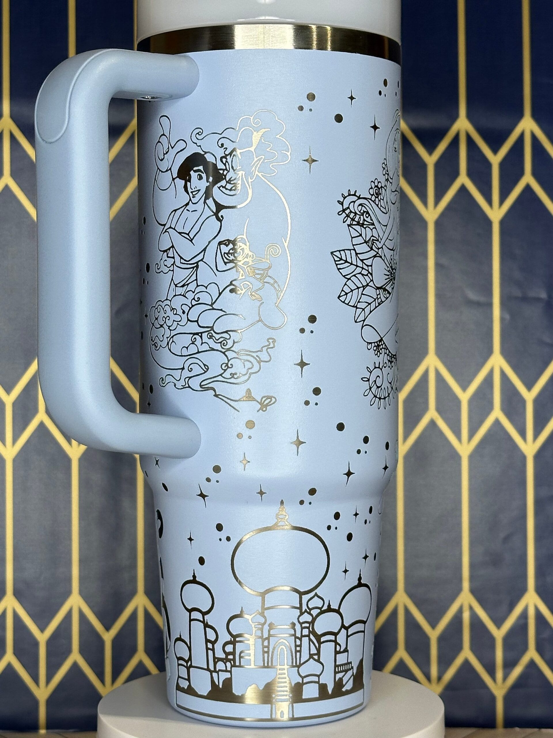 Aladdin Disney Cartoon Custom Stanley Cup 40 oz 30 oz Tumbler With Handle