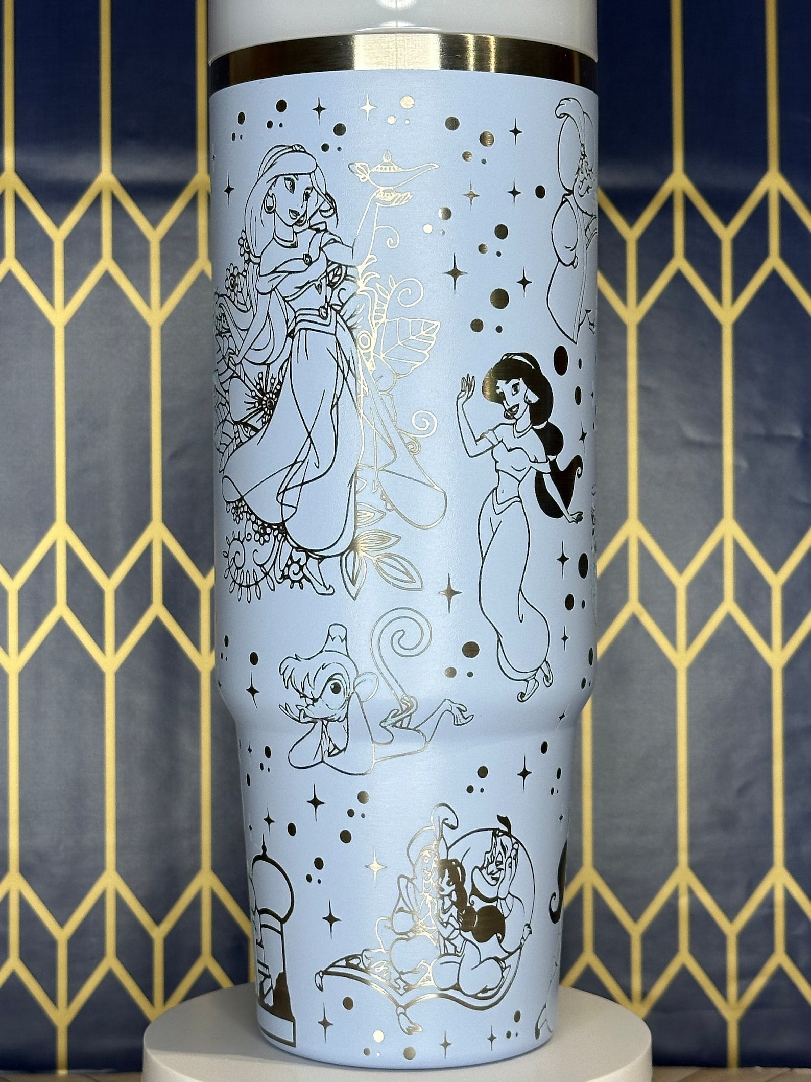 Aladdin Disney Cartoon Custom Stanley Cup 40 oz 30 oz Tumbler With Handle