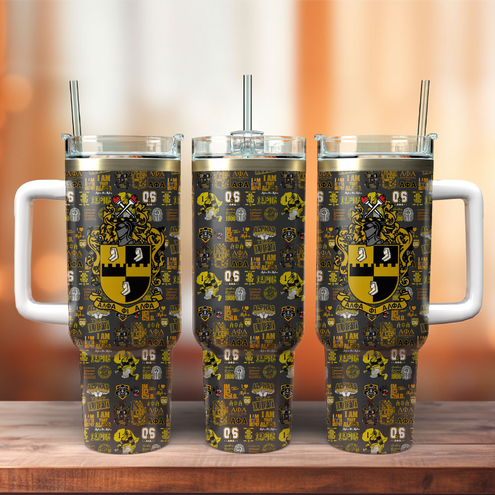 Alpha Phi Alpha Custom Stanley Cup 40 oz 30 oz Tumbler With Handle