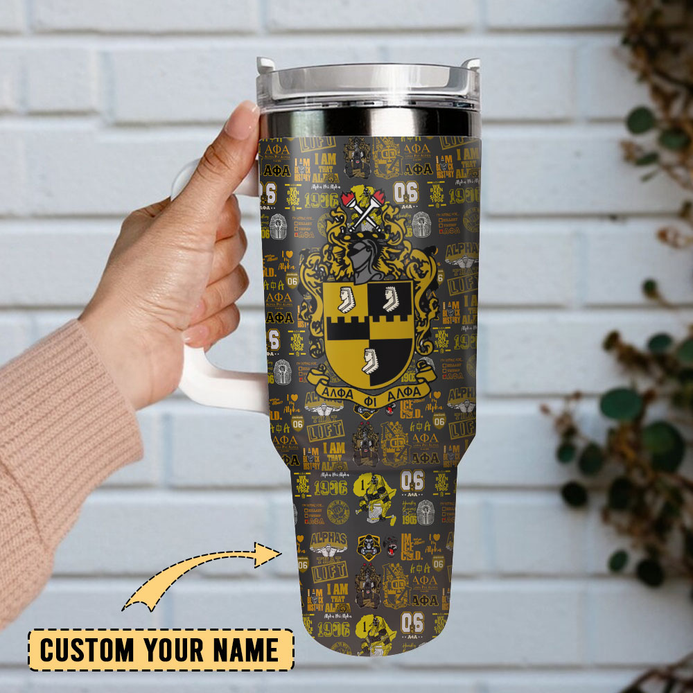 Alpha Phi Alpha Custom Stanley Cup 40 oz 30 oz Tumbler With Handle