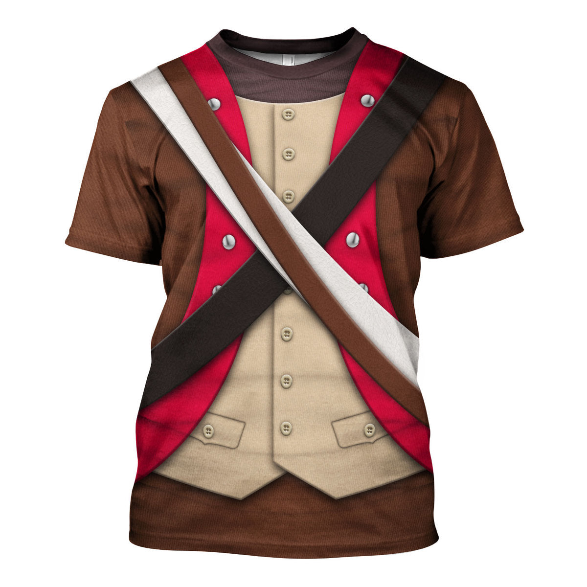American Infantry-6th Continental Regiment-1776-1783 Uniform All Over Print Hoodie Sweatshirt T-Shirt Tracksuit - Stormmerch Exclusive