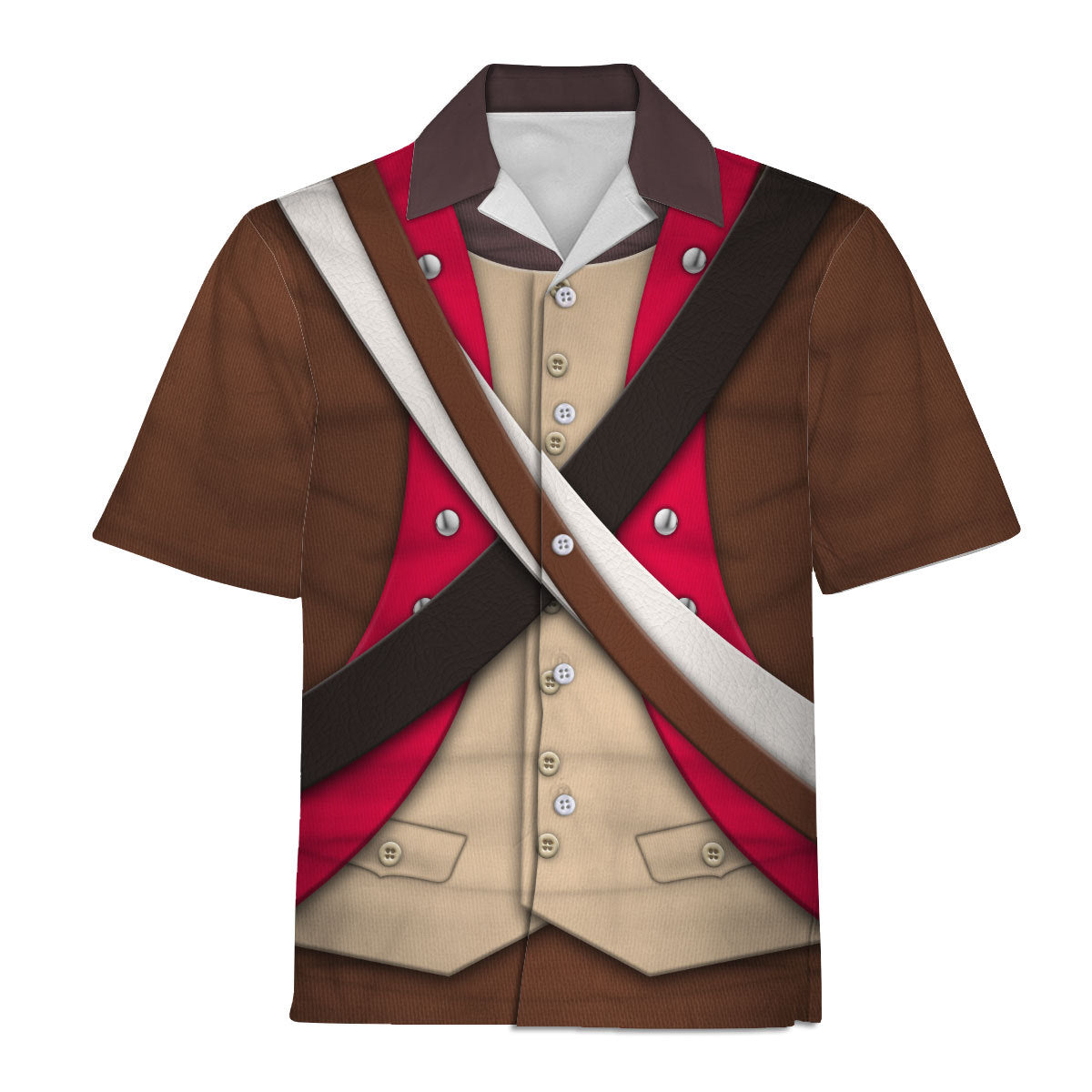 American Infantry-6th Continental Regiment-1776-1783 Uniform All Over Print Hoodie Sweatshirt T-Shirt Tracksuit - Stormmerch Exclusive
