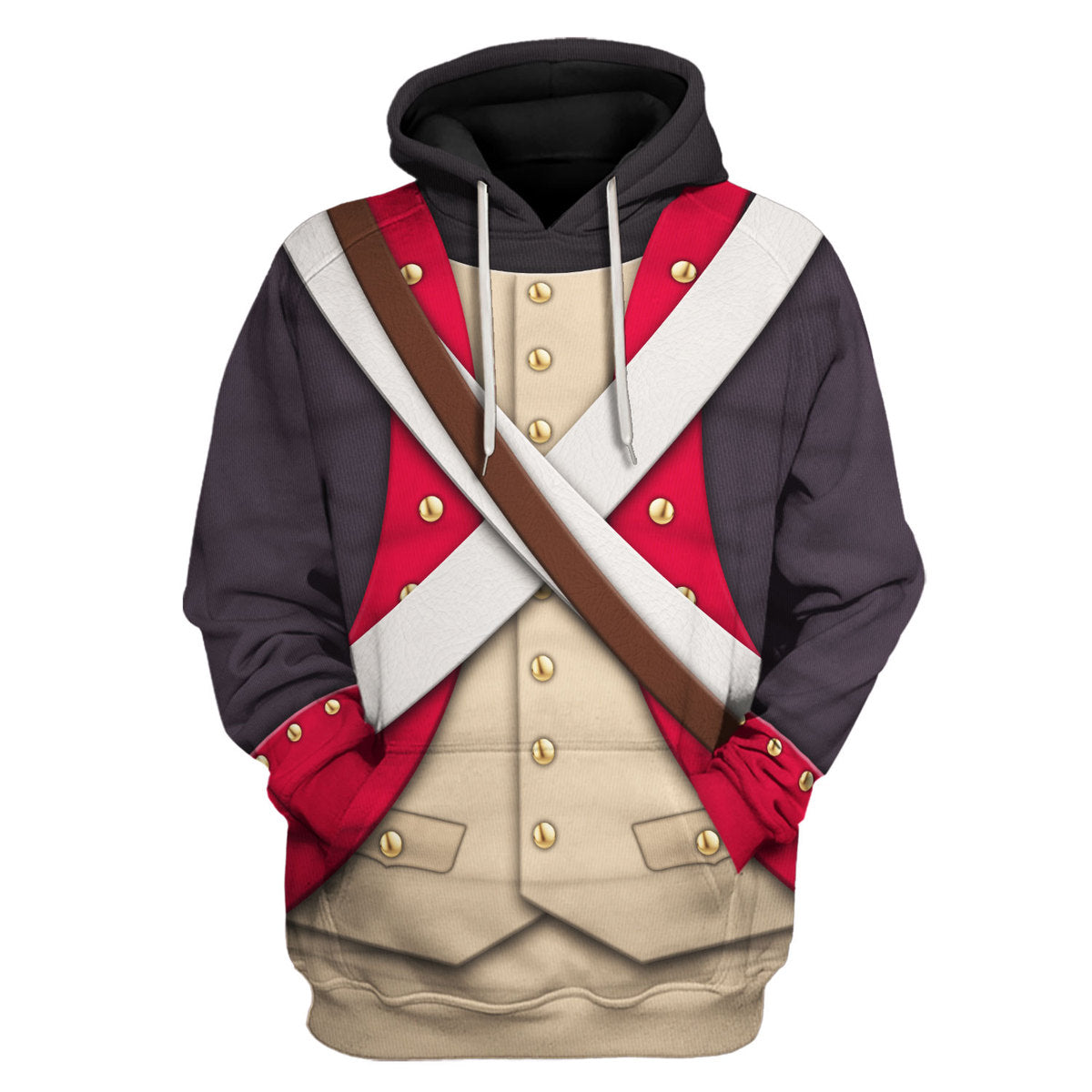 American Infantry-8th Continental Regiment-1783 Uniform All Over Print Hoodie Sweatshirt T-Shirt Tracksuit - Stormmerch Exclusive
