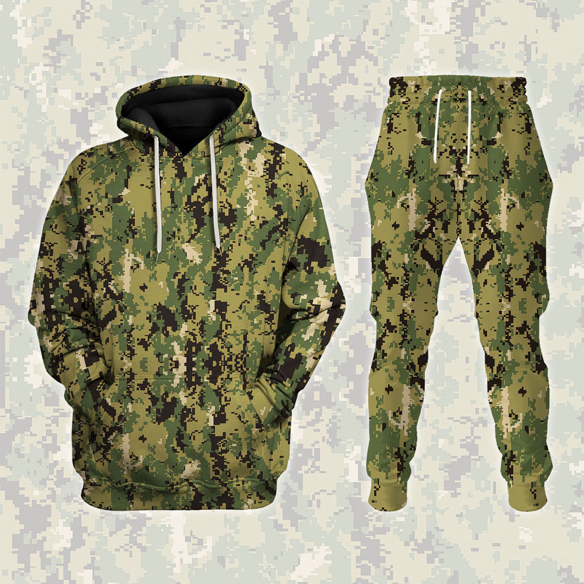 American Navy Working Uniform (NWU) Type III (AOR-2) Woodland Camo - Stormmerch Exclusive