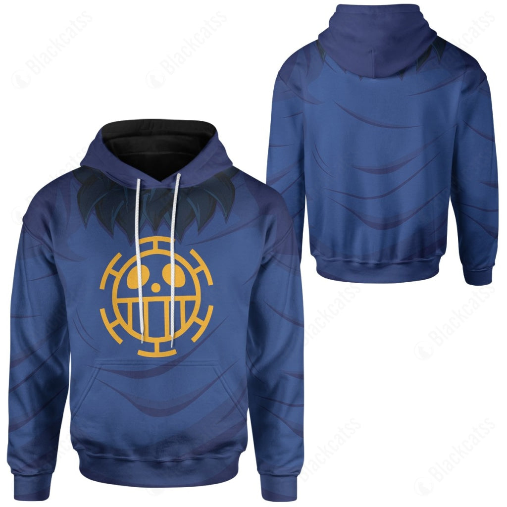 Anime One Piece Trafalgar D. Water Law Costume Hoodie Sweatshirt T-Shirt Sweatpants Tracksuit - Stormmerch Exclusive