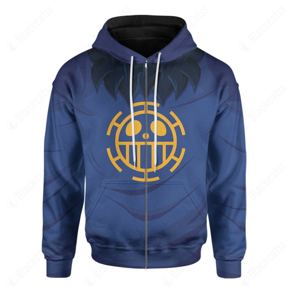 Anime One Piece Trafalgar D. Water Law Costume Hoodie Sweatshirt T-Shirt Sweatpants Tracksuit - Stormmerch Exclusive