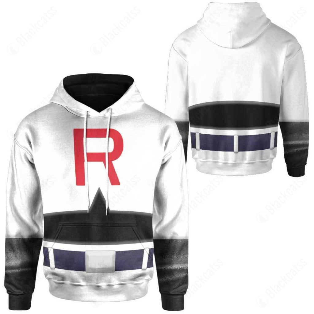 Anime Pokemon Team Rocket Costume Hoodie Sweatshirt T-Shirt Sweatpants Tracksuit - Stormmerch Exclusive