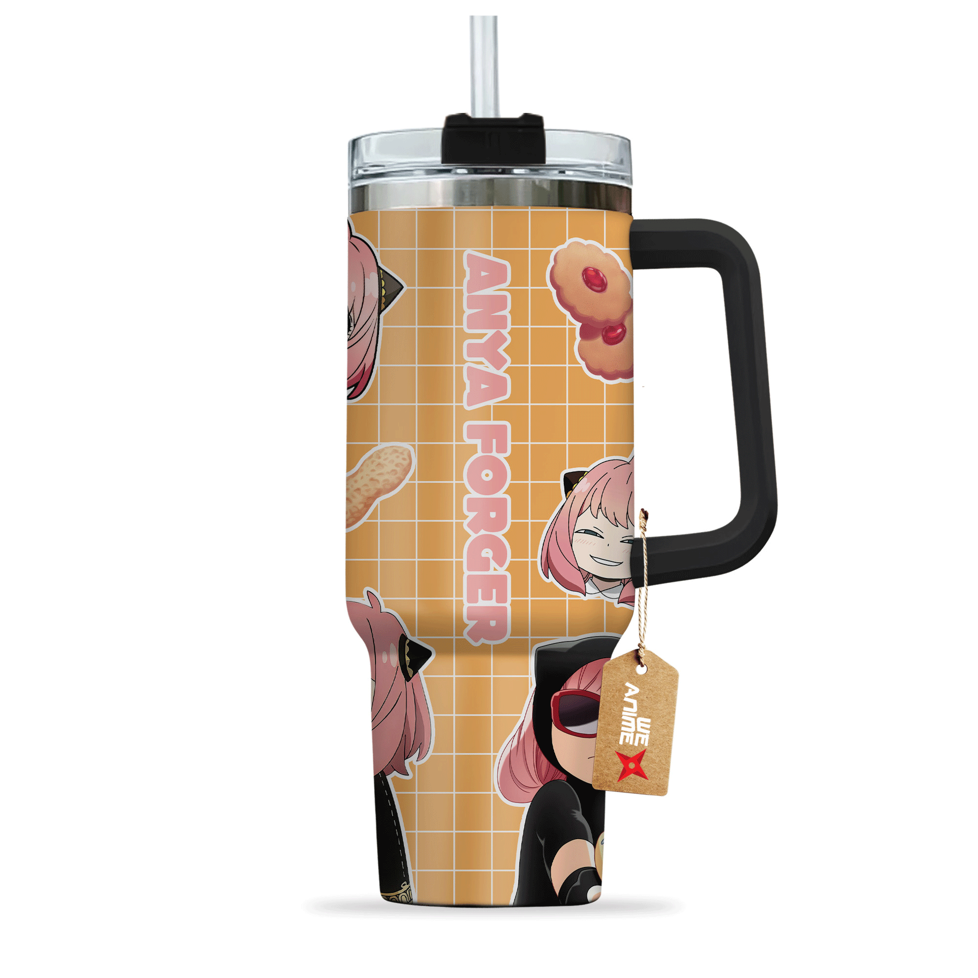 Anya Forger Spy x Family Anime Custom Stanley Cup 40 oz 30 oz Tumbler With Handle