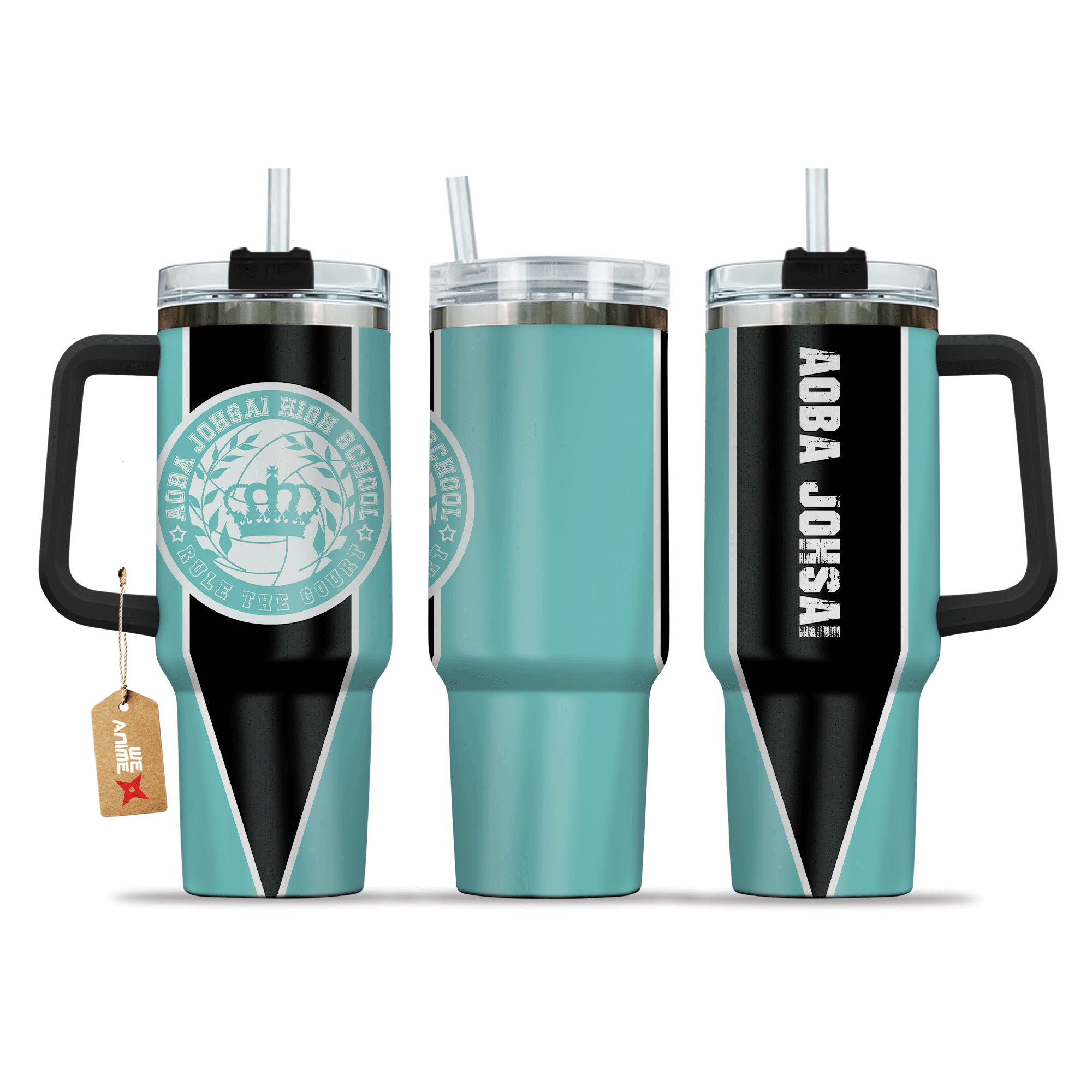 Aoba Johsai High Haikyuu Anime Custom Stanley Cup 40 oz 30 oz Tumbler With Handle