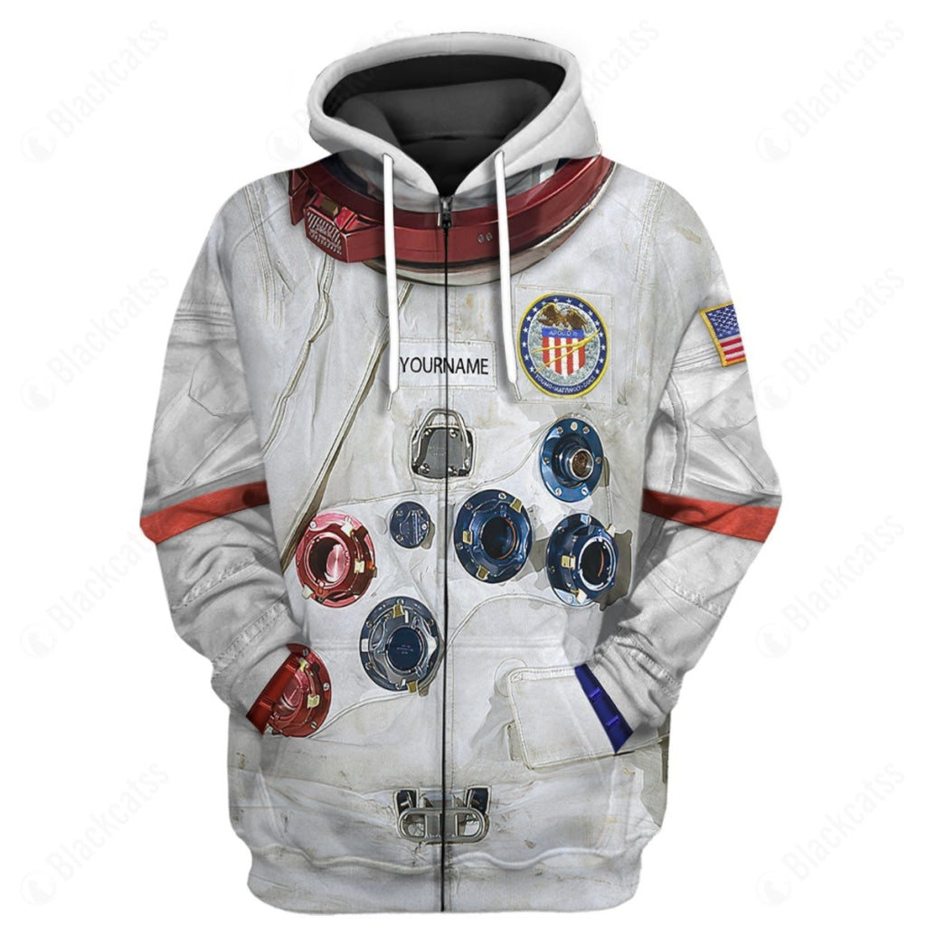 Apollo Young A7 LB Apollo 16 Pressure Suit Space Suit Costume Hoodie Sweatshirt T-Shirt Sweatpants Tracksuit - Stormmerch Exclusive