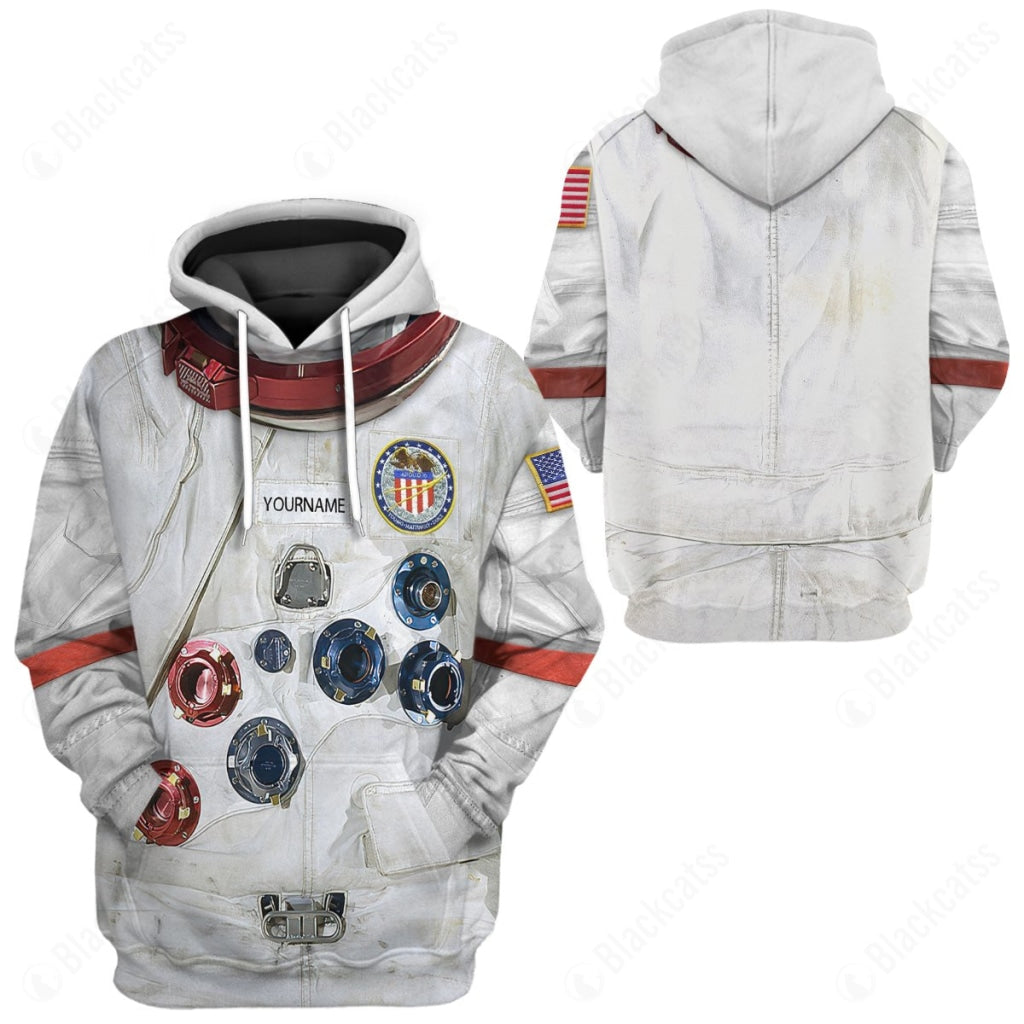 Apollo Young A7 LB Apollo 16 Pressure Suit Space Suit Costume Hoodie Sweatshirt T-Shirt Sweatpants Tracksuit - Stormmerch Exclusive