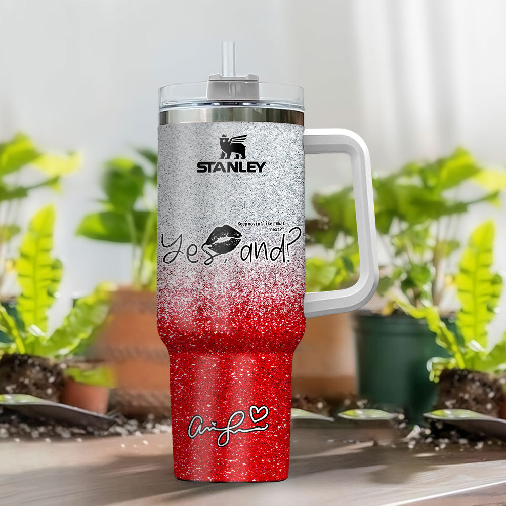 Ariana Grande Eternal Sunshine Glitter Music Custom Stanley Cup 40 oz 30 oz Tumbler With Handle