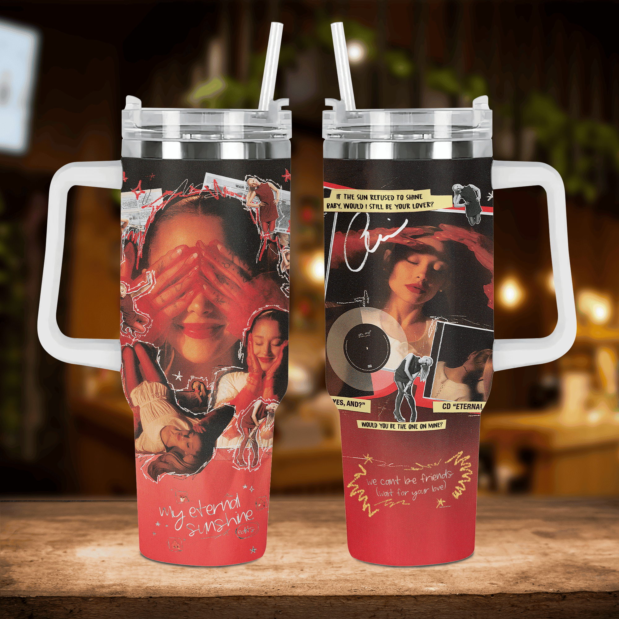 Ariana Grande Music Custom Stanley Cup 40 oz 30 oz Tumbler With Handle